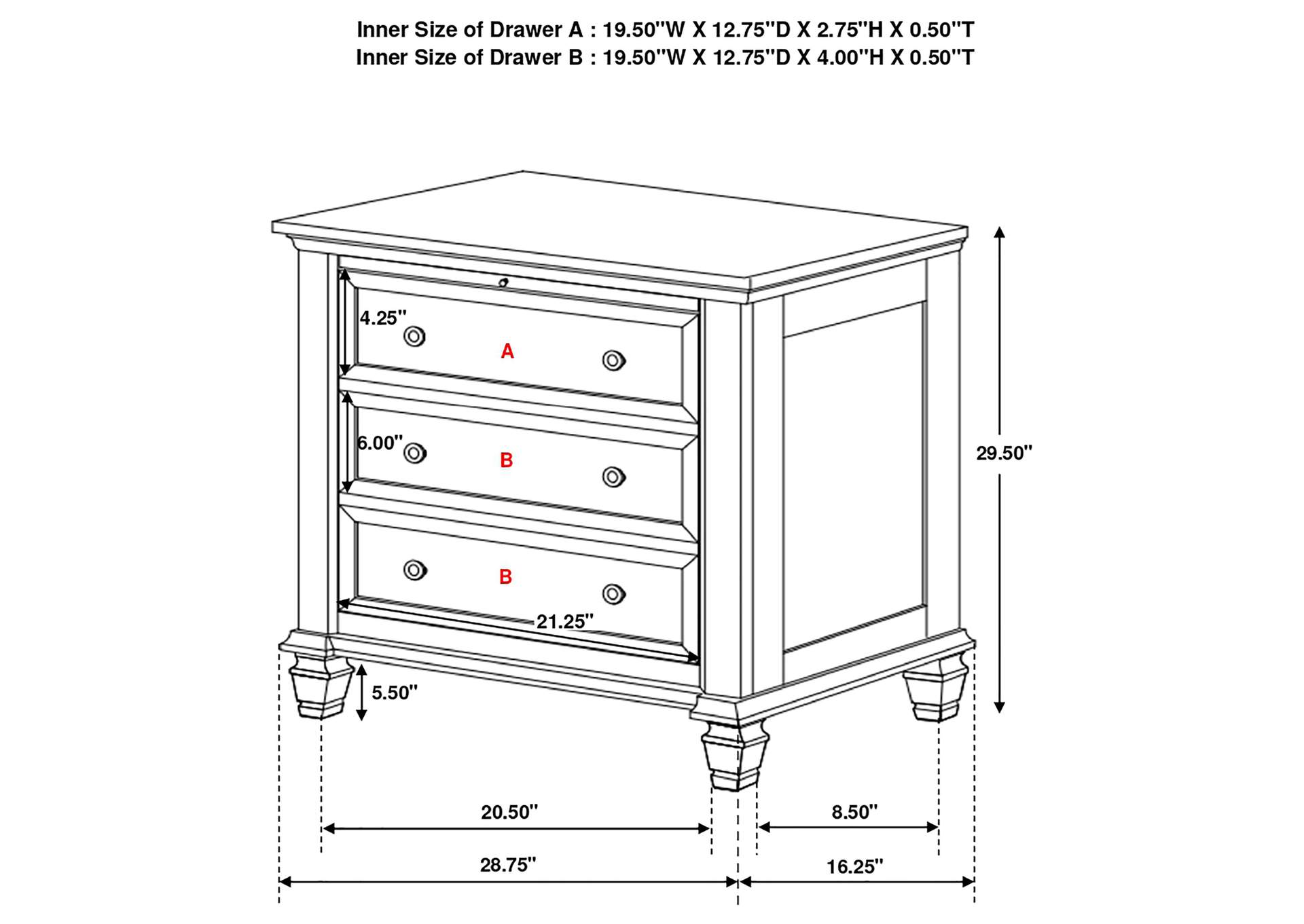 Sandy Beach 4-piece Queen Bedroom Set Black