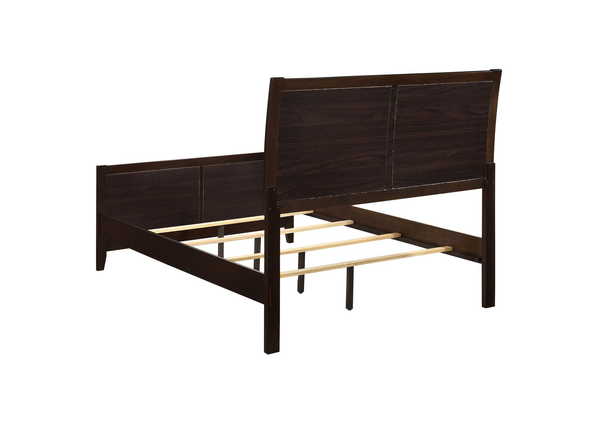 Carlton Bedroom Set with Upholstered Headboard Cappuccino