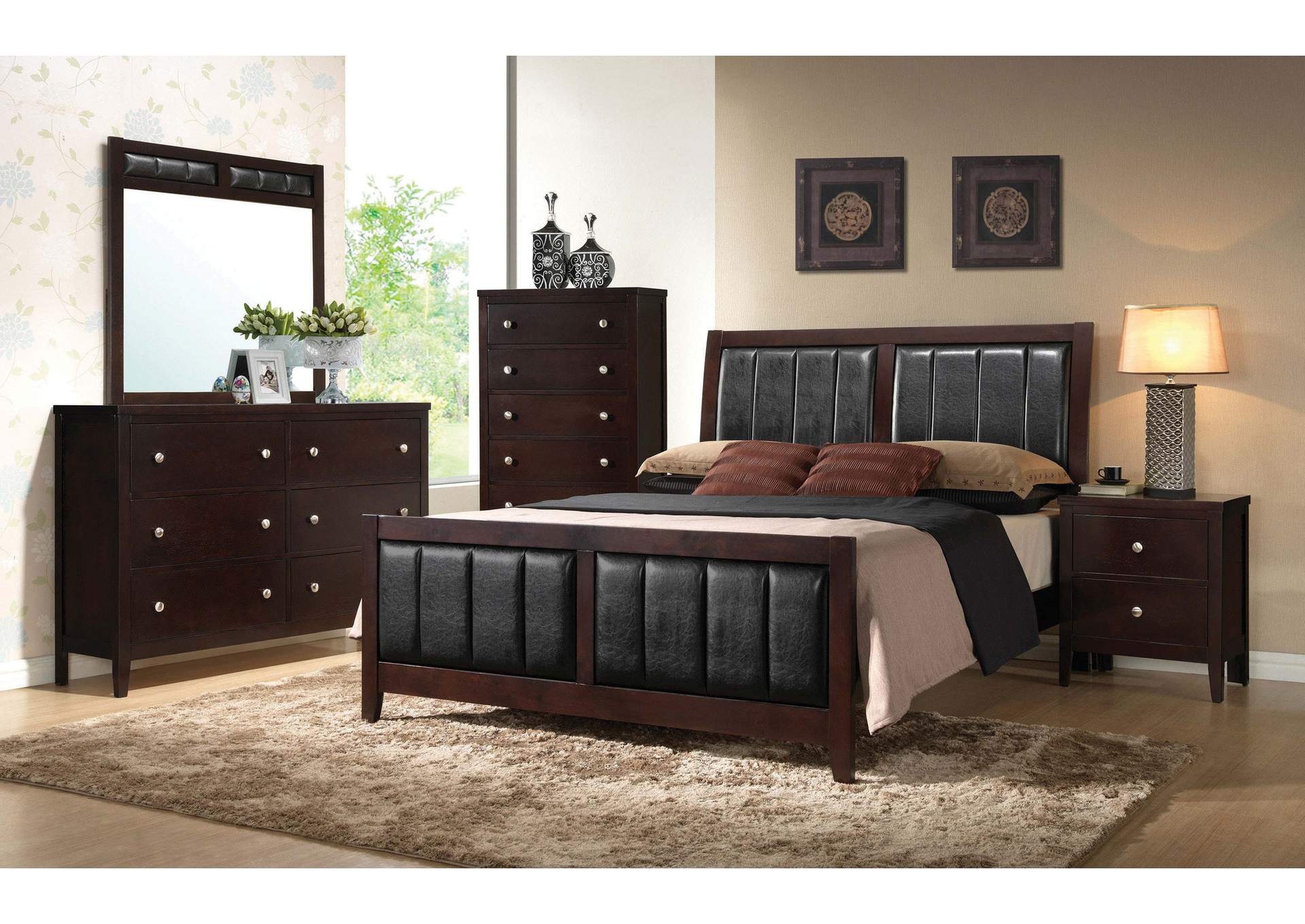 Carlton 5-drawer Bedroom Chest Cappuccino