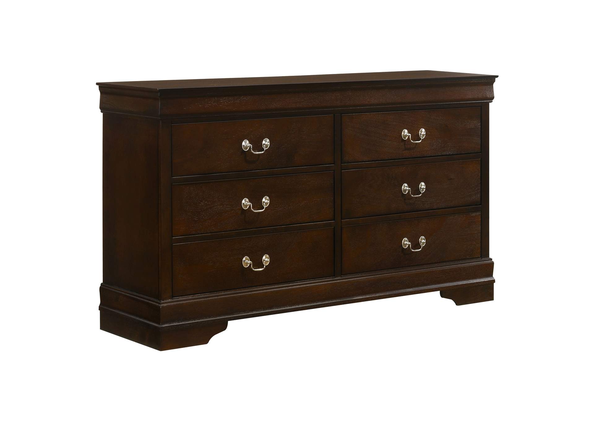 Louis Philippe 4-piece Twin Bedroom Set Cappuccino