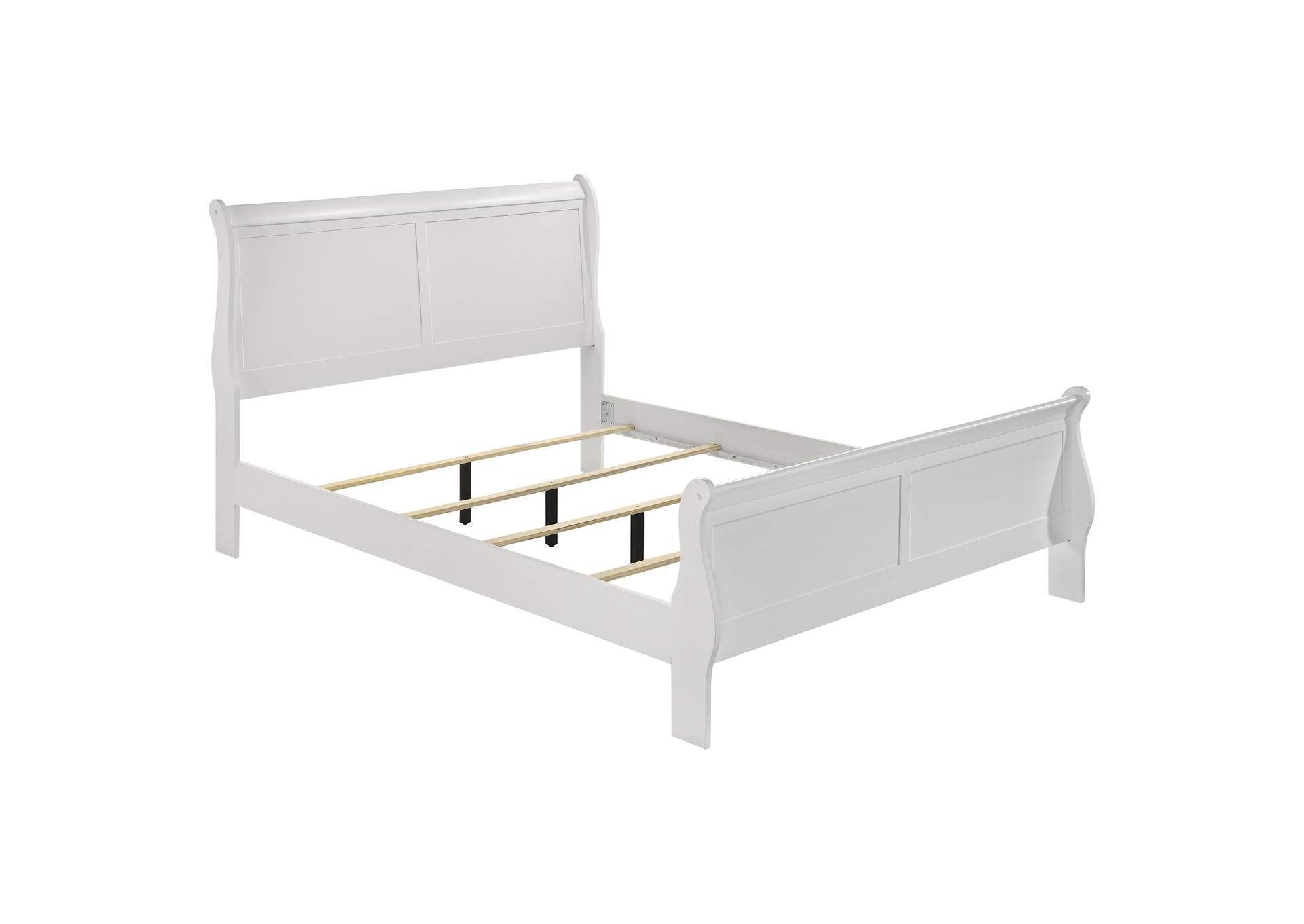 Louis Philippe 5-piece Eastern King Bedroom Set White