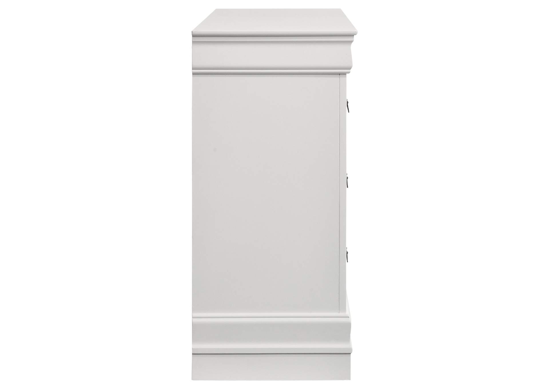 Louis Philippe 6-drawer Dresser White