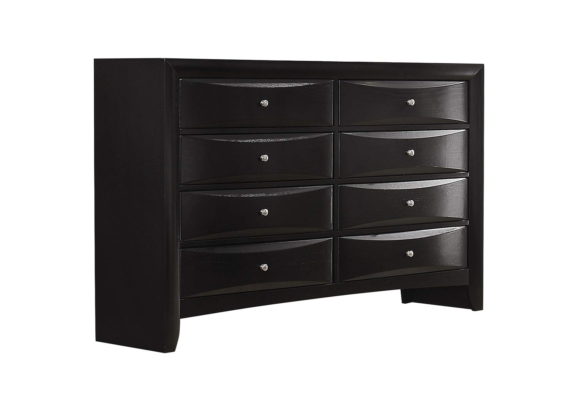Briana Storage Bedroom Set with Bookcase Headboard Black