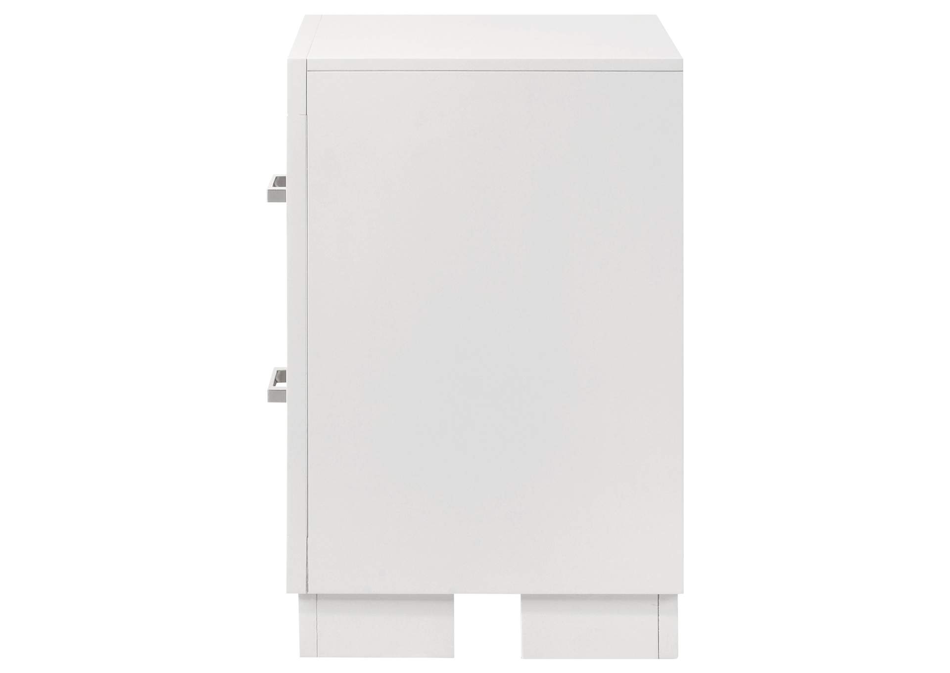 Jessica 2-drawer Nightstand Cream White