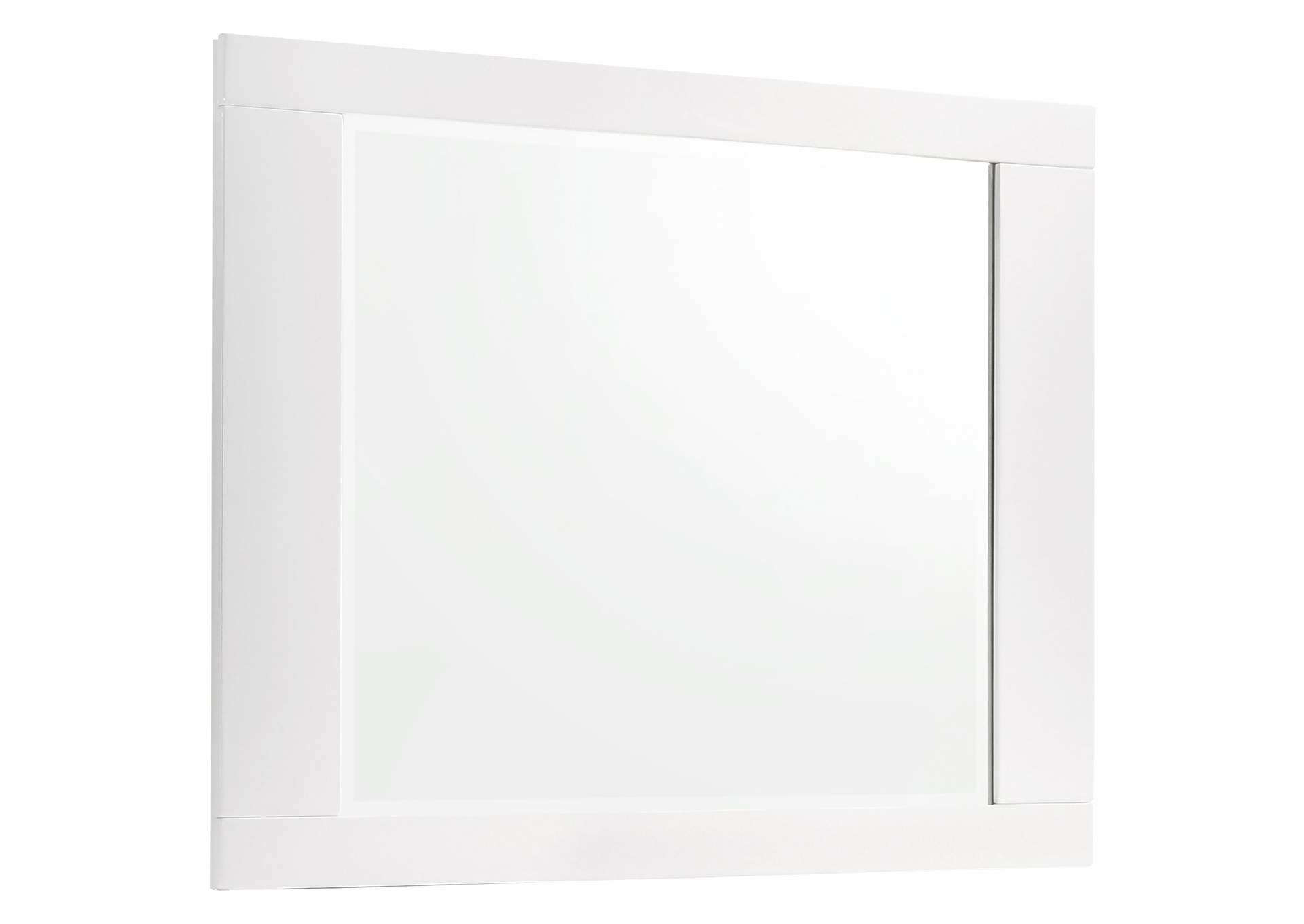 Felicity 5-piece Full Bedroom Set with LED Lighting Glossy White