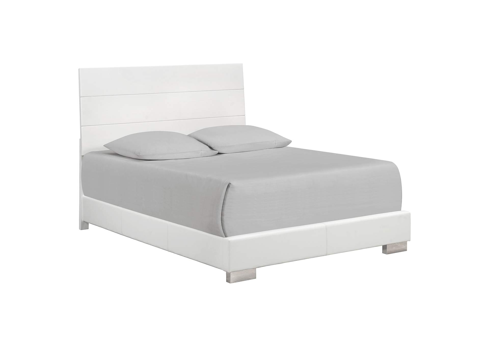 Felicity 5-piece California King Bedroom Set White Gloss