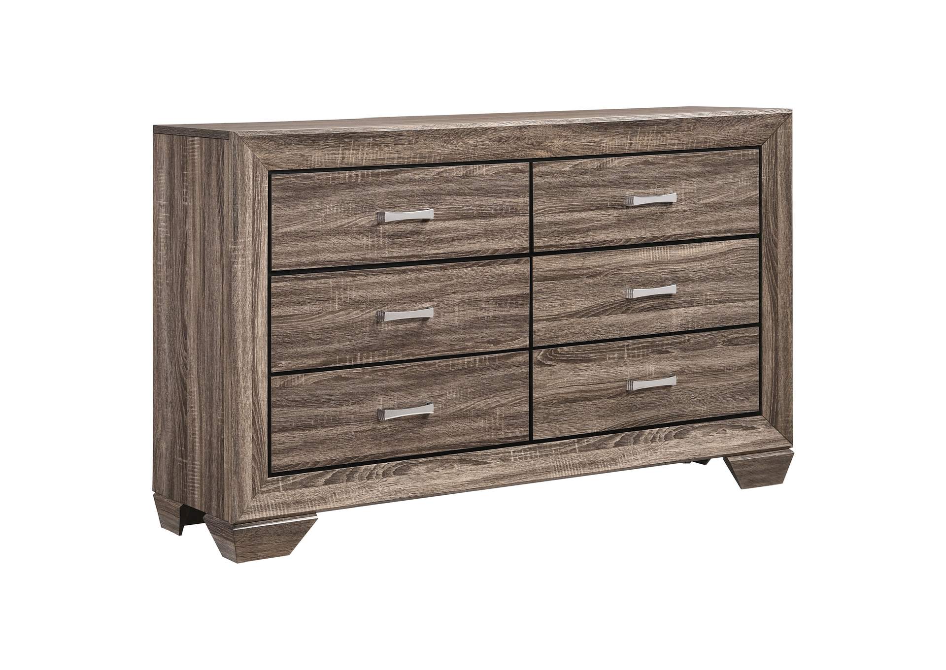 Kauffman Bedroom Set with High Straight Headboard