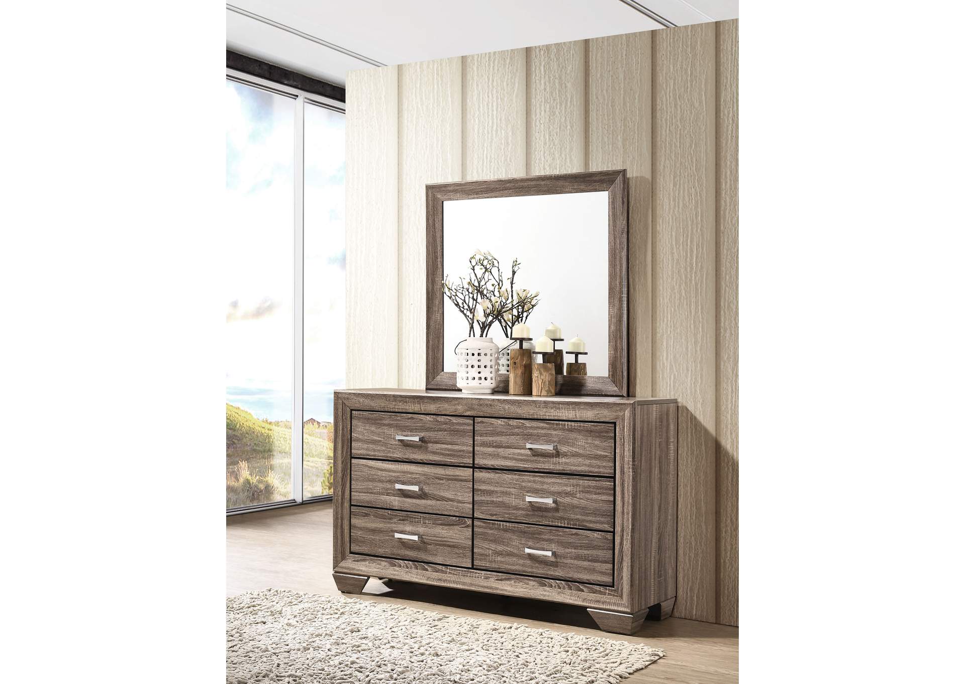 DRESSER WITH MIRROR
