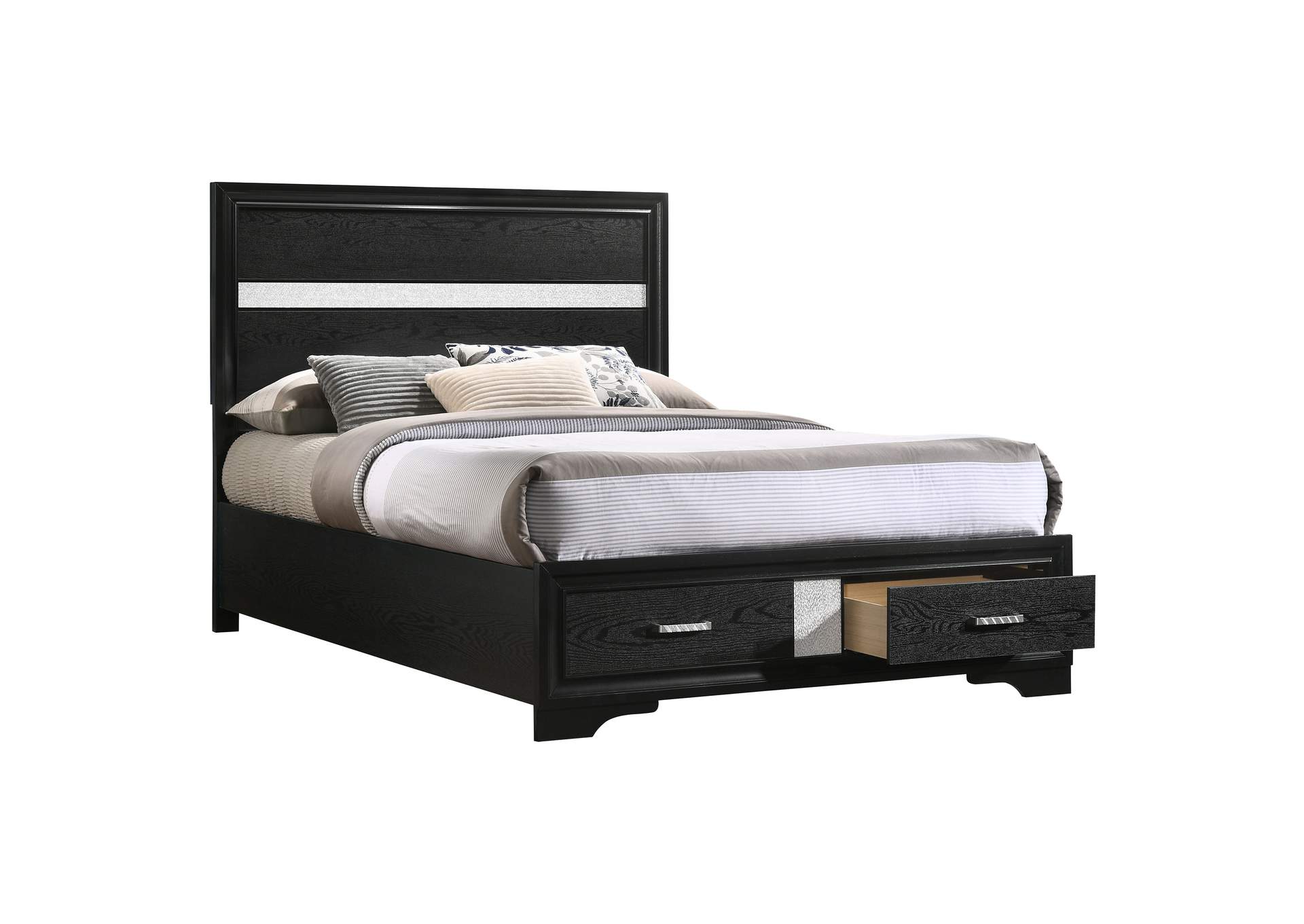 Miranda Full Storage Bed Black