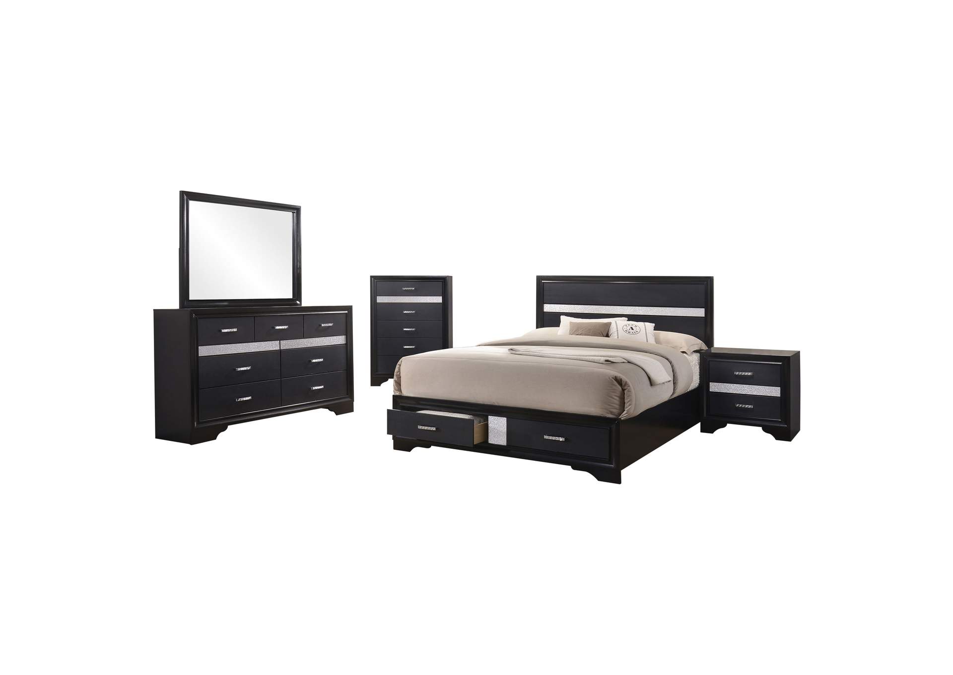 Miranda Platform Storage Bedroom Set
