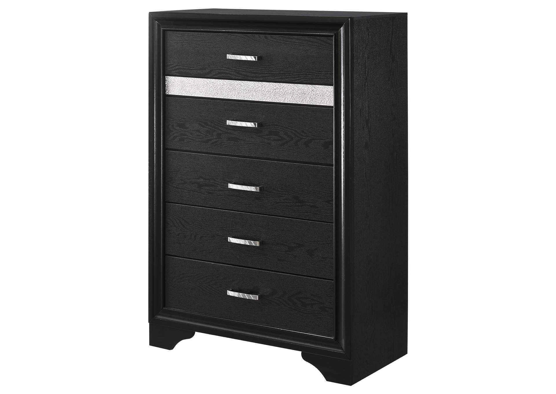 Miranda 5-drawer Bedroom Chest Black
