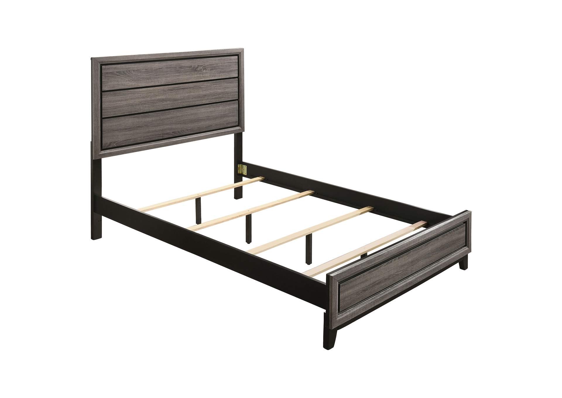 Watson Bedroom Set Grey Oak and Black