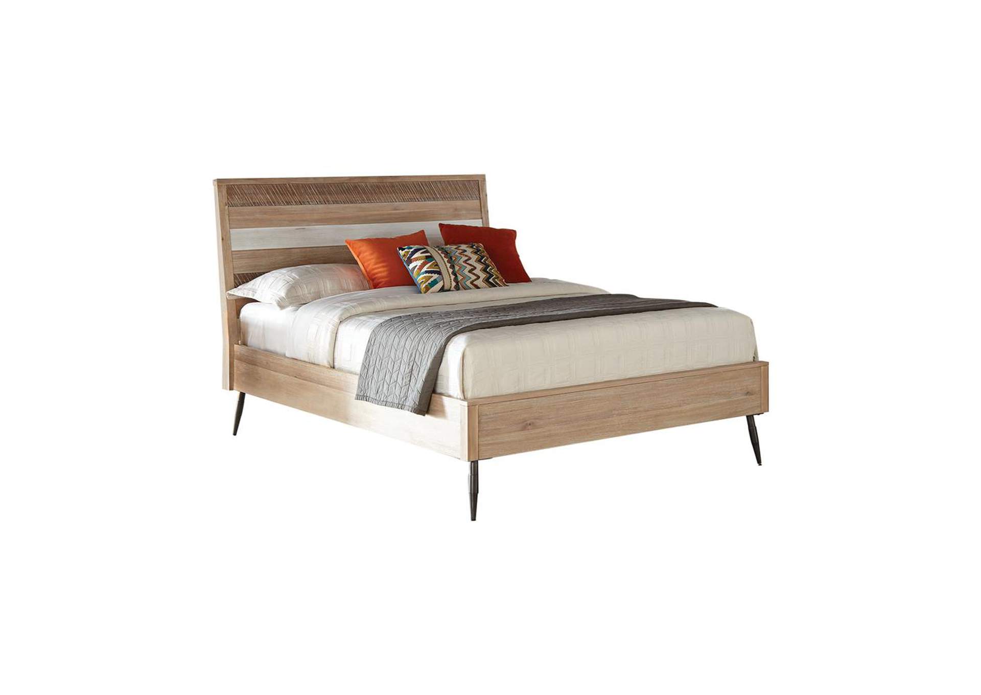 Marlow Eastern King Platform Bed Rough Sawn Multi