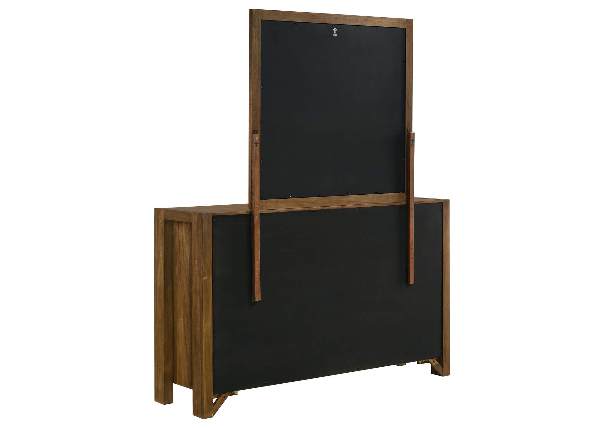 Adderley 8-drawer Bedroom Dresser and Mirror Warm Brown image 7