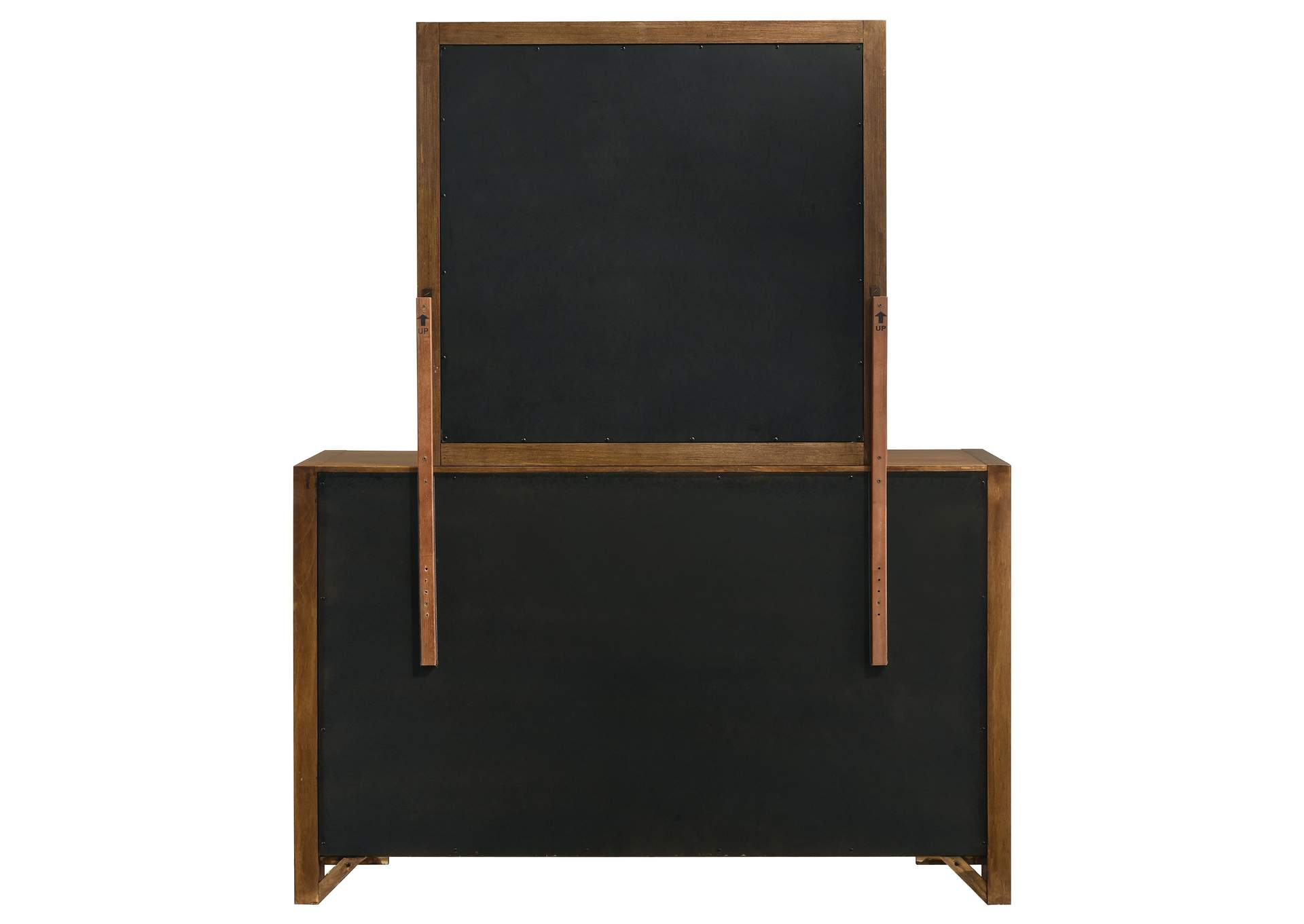 Adderley 8-drawer Bedroom Dresser and Mirror Warm Brown image 8