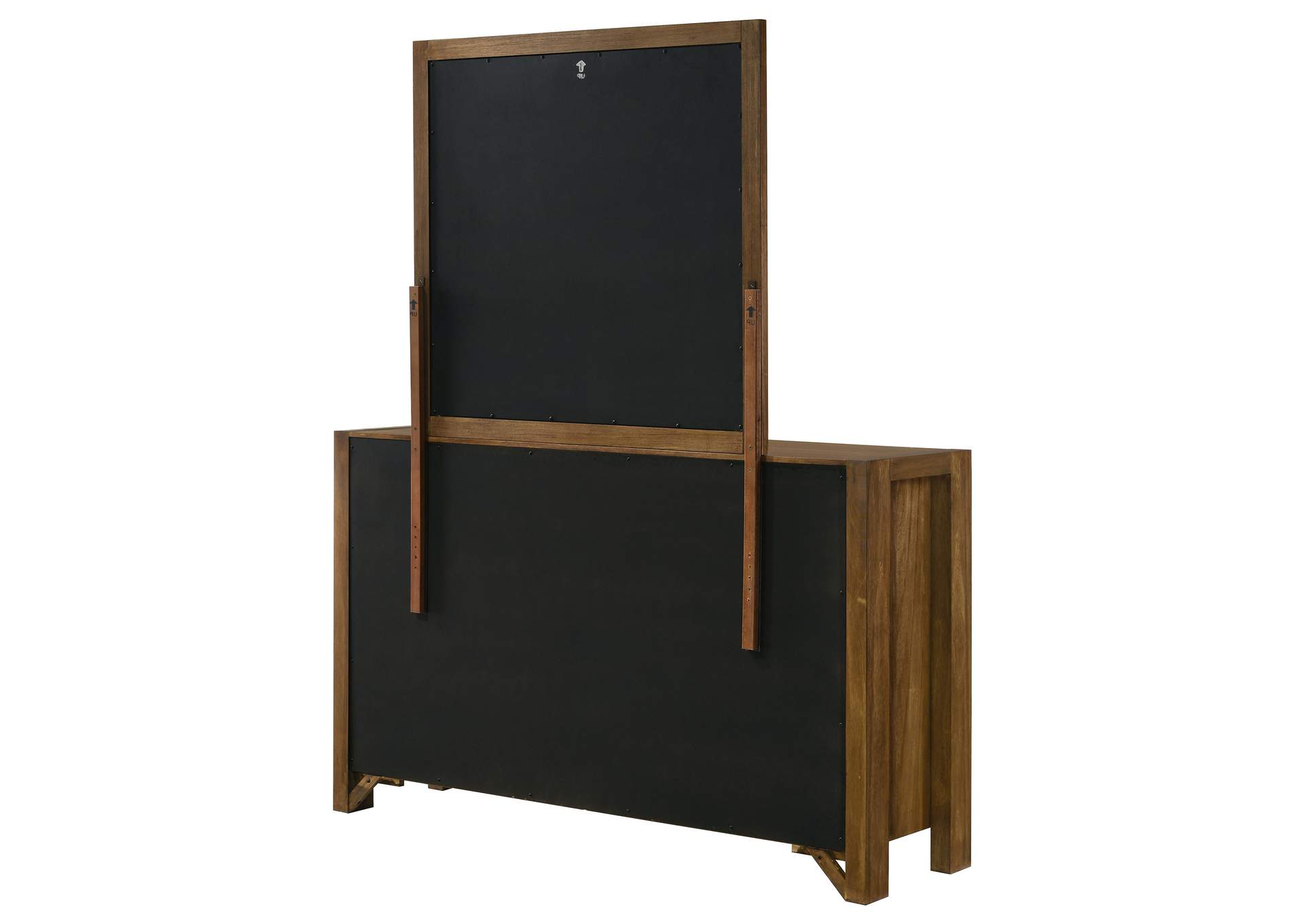 Adderley 8-drawer Bedroom Dresser and Mirror Warm Brown image 9