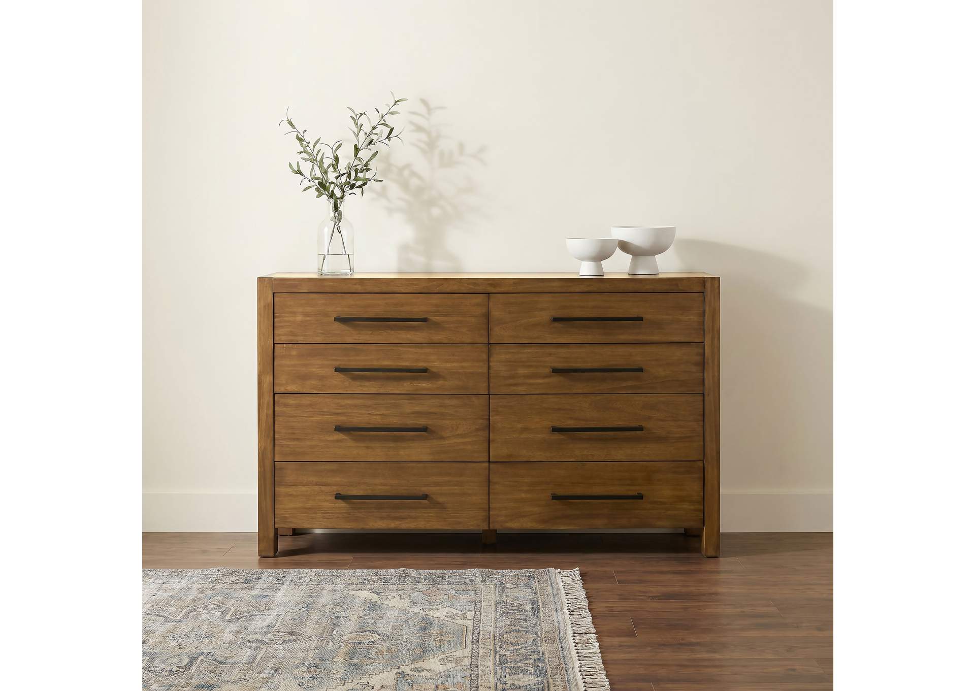 Adderley 8-drawer Bedroom Dresser Cabinet Warm Brown image 3