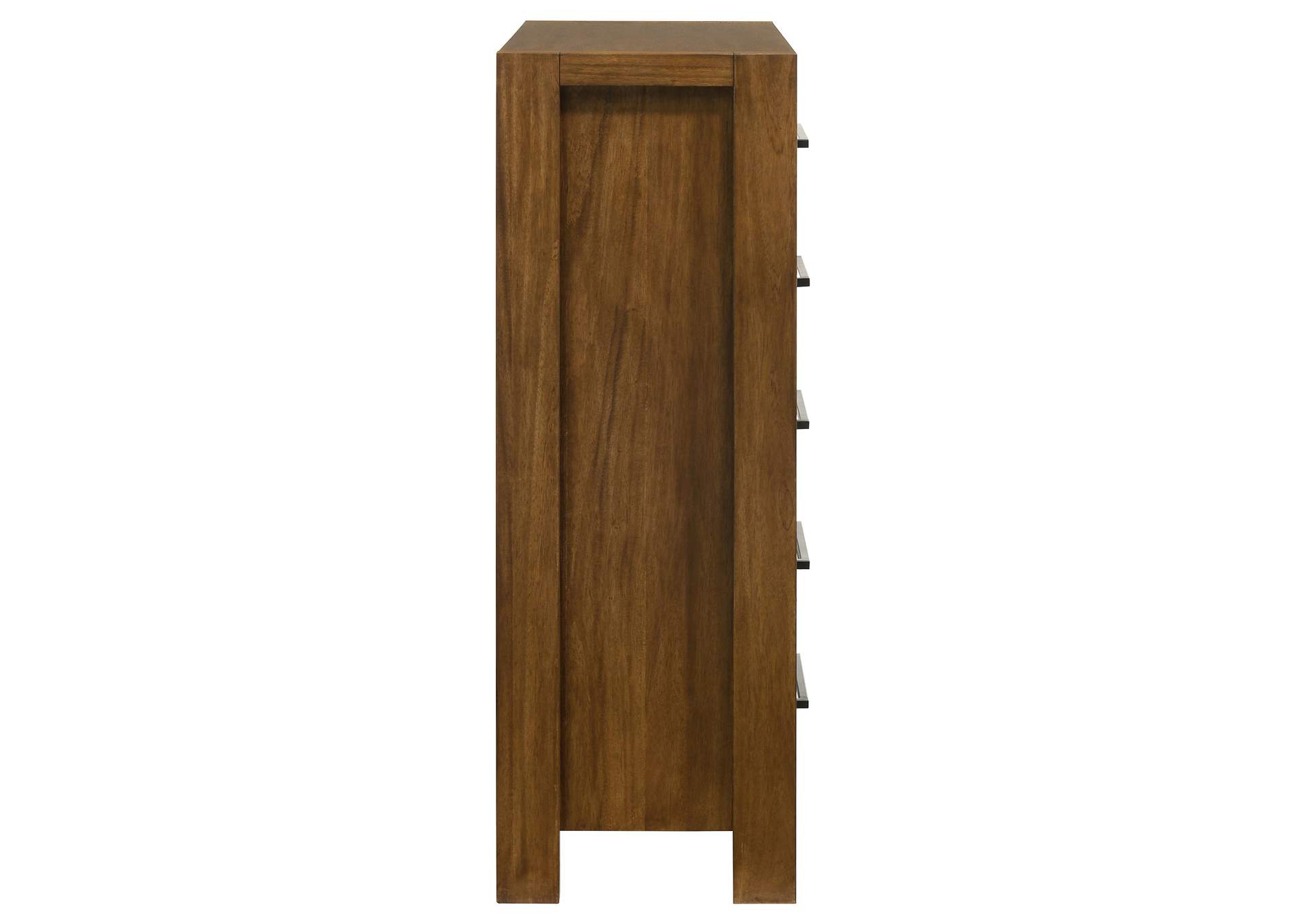 Adderley 5-drawer Bedroom Chest of Drawers Warm Brown image 10