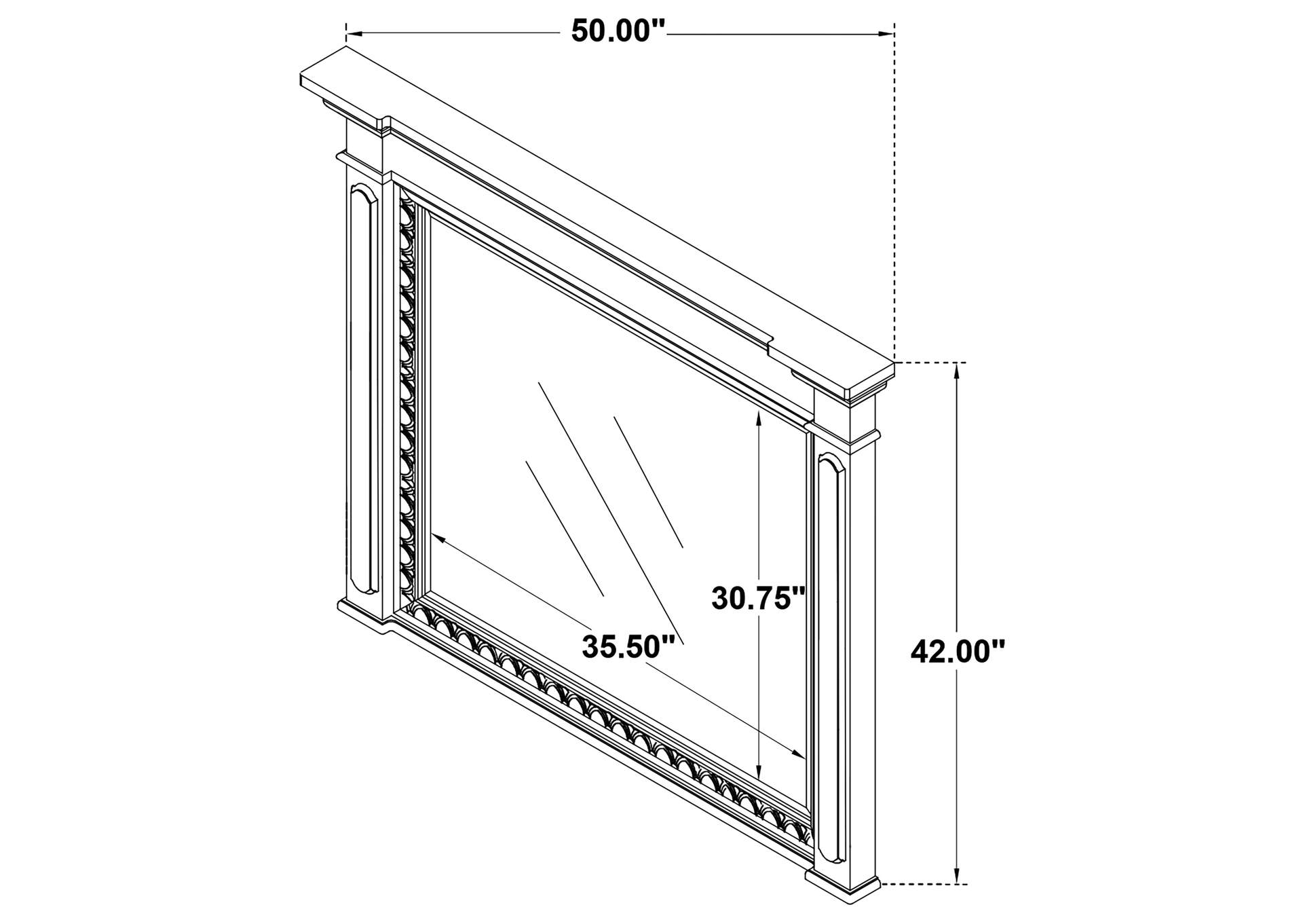 McKinney 5-piece Eastern King Bedroom Set Vintage White image 8
