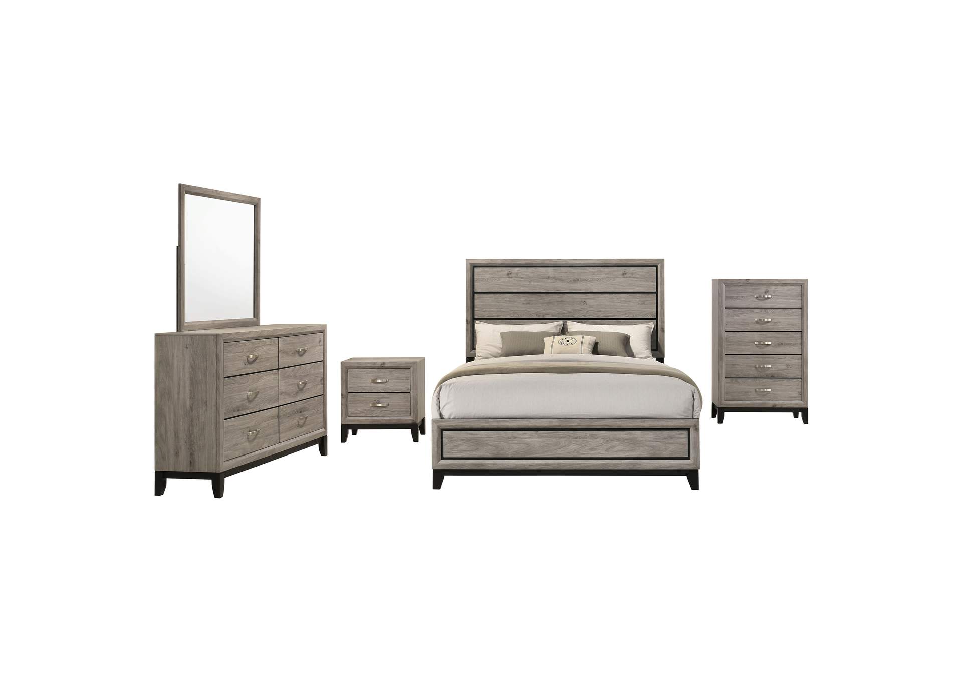Valen Five-piece Full Bedroom Set Light Taupe image 21