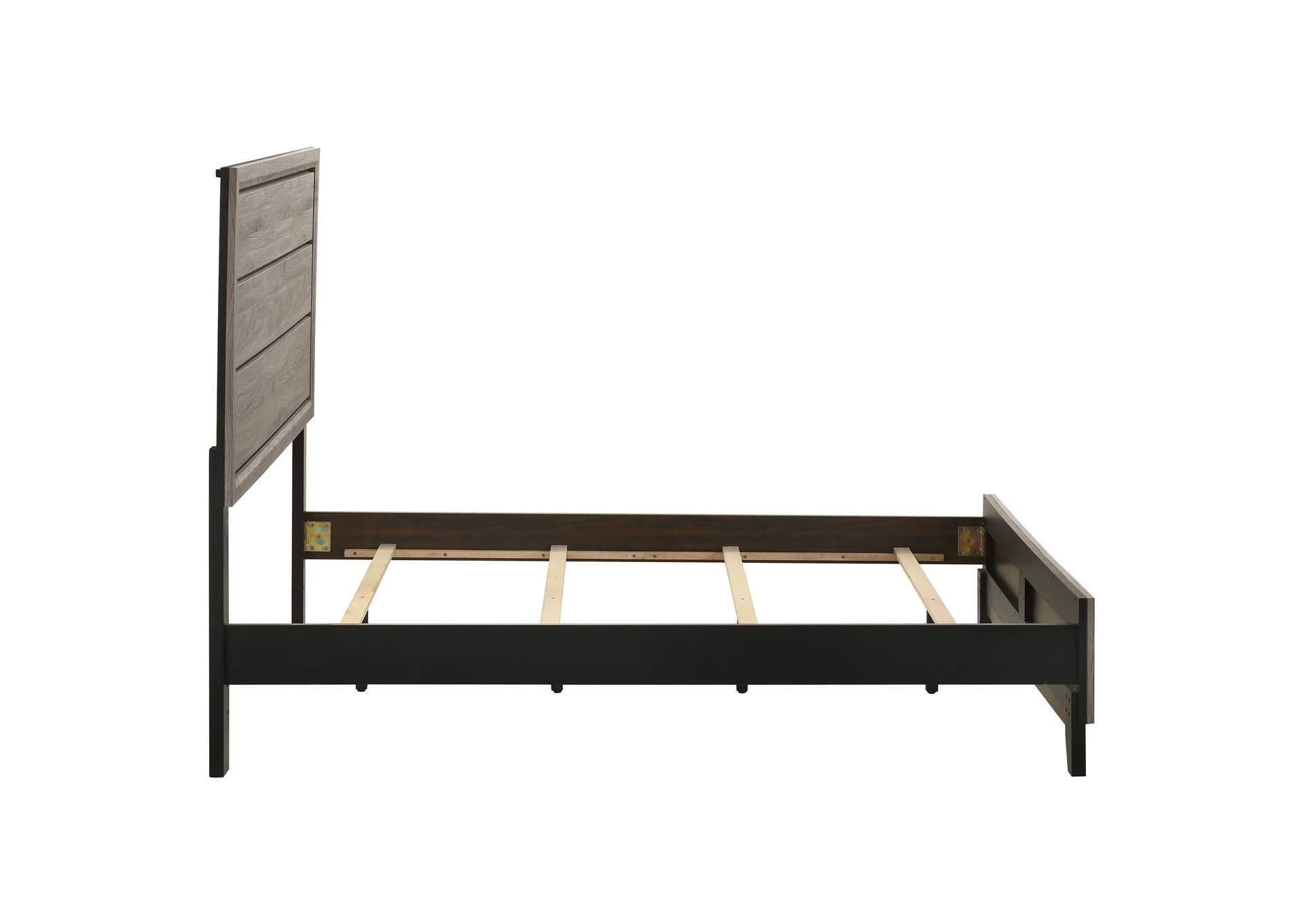 Valen Wood Full Panel Bed Light Taupe image 7