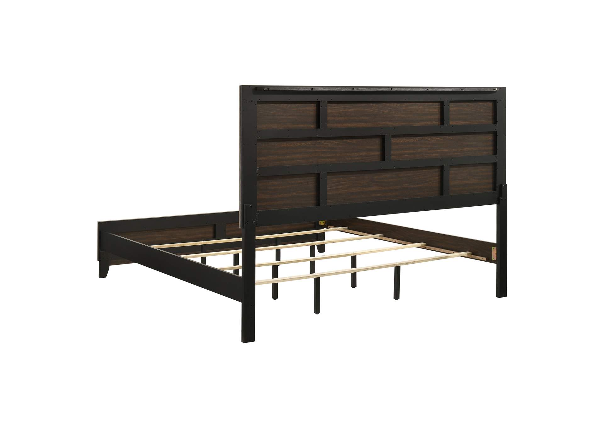 Valen Four-piece Eastern King Bedroom Set Light Taupe image 17