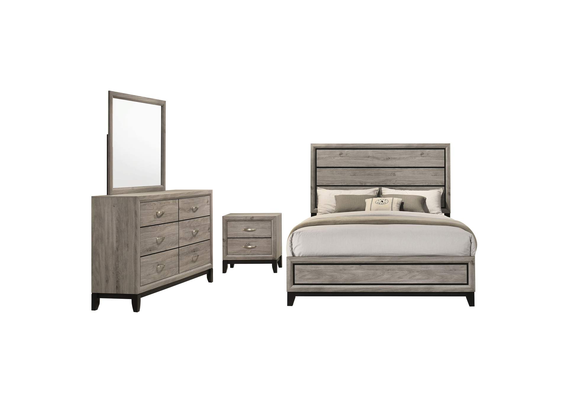 Valen Four-piece Queen Bedroom Set Light Taupe image 19