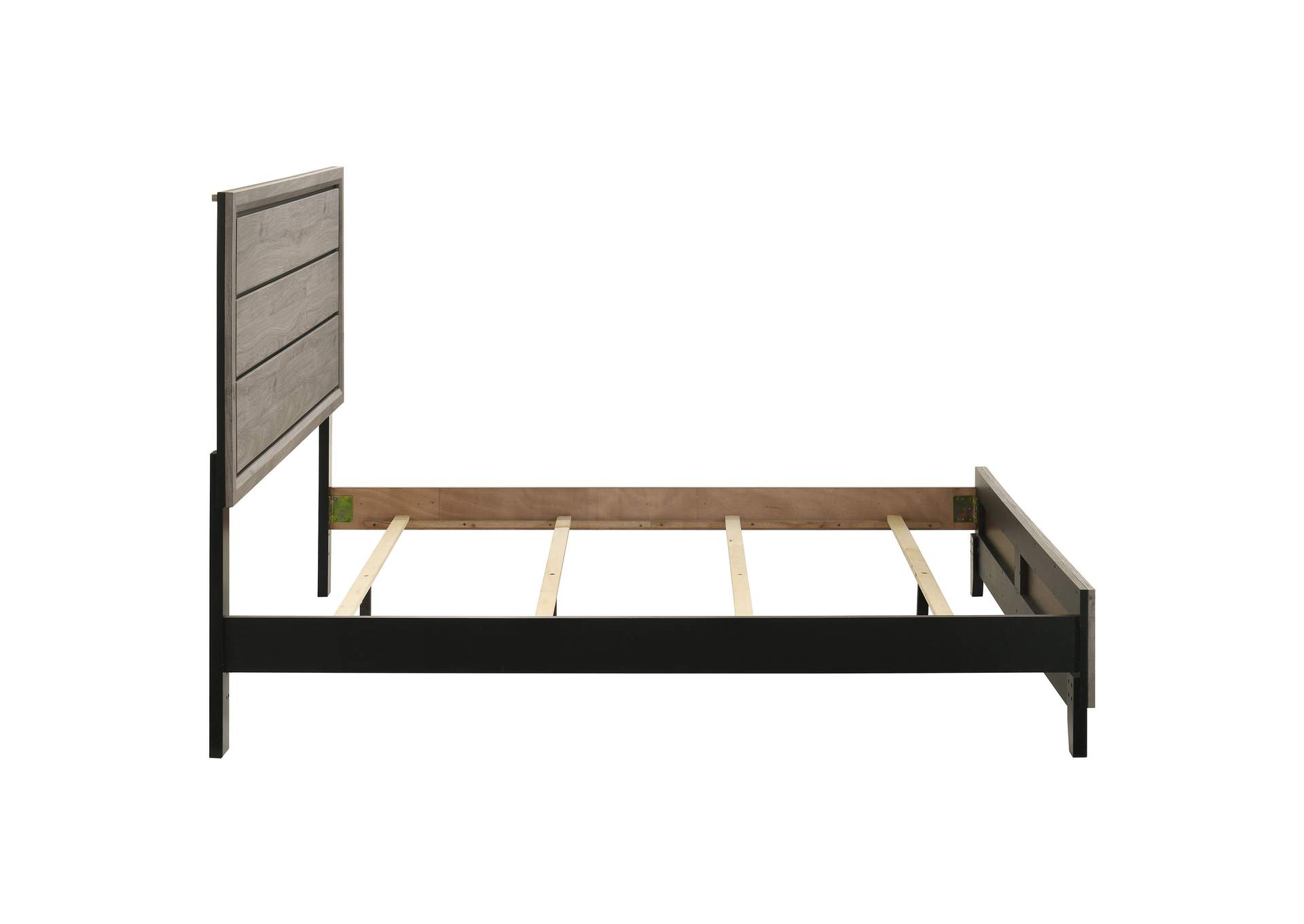 Valen Wood Queen Panel Bed Light Taupe image 7