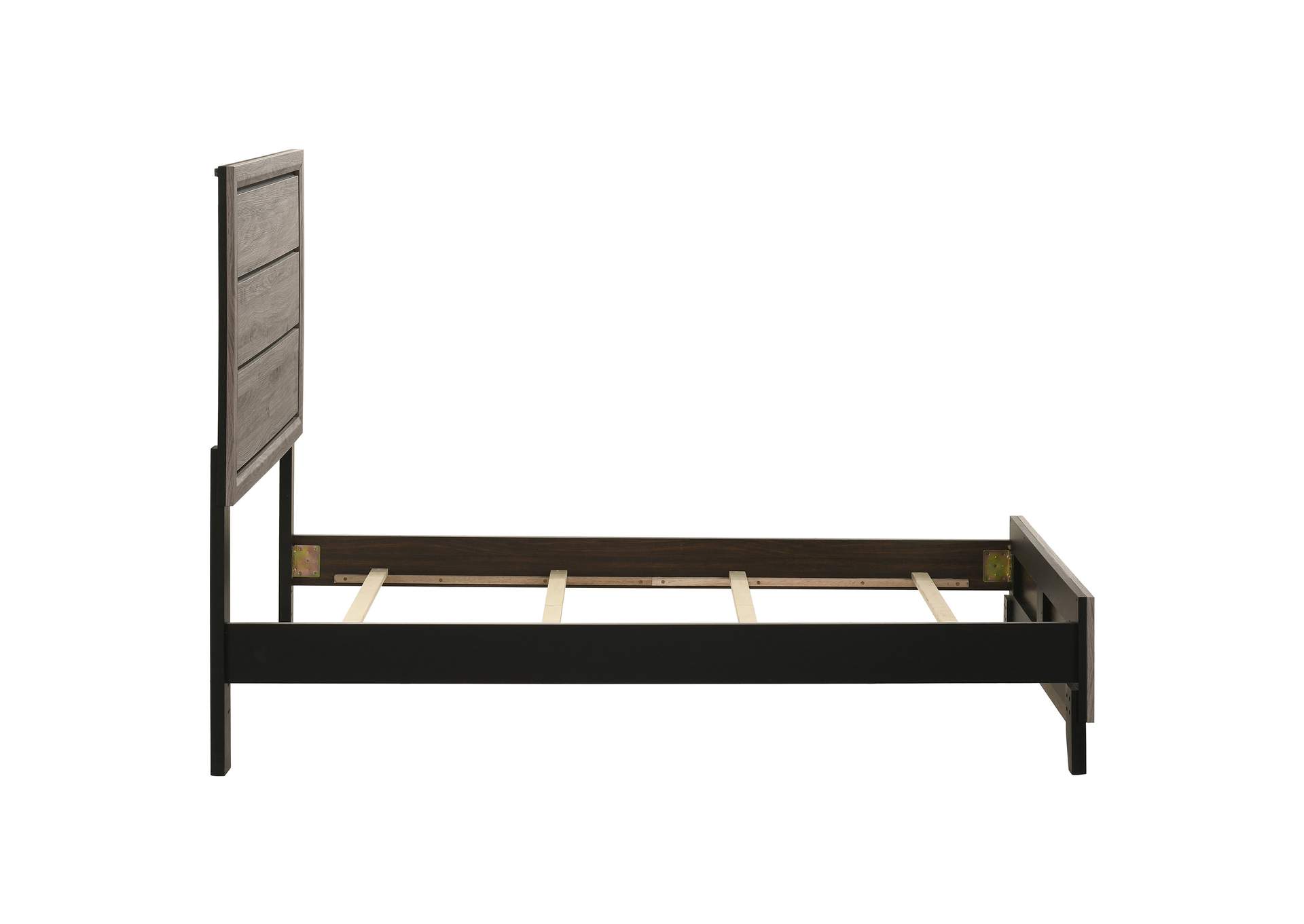Valen Wood Twin Panel Bed Light Taupe image 7