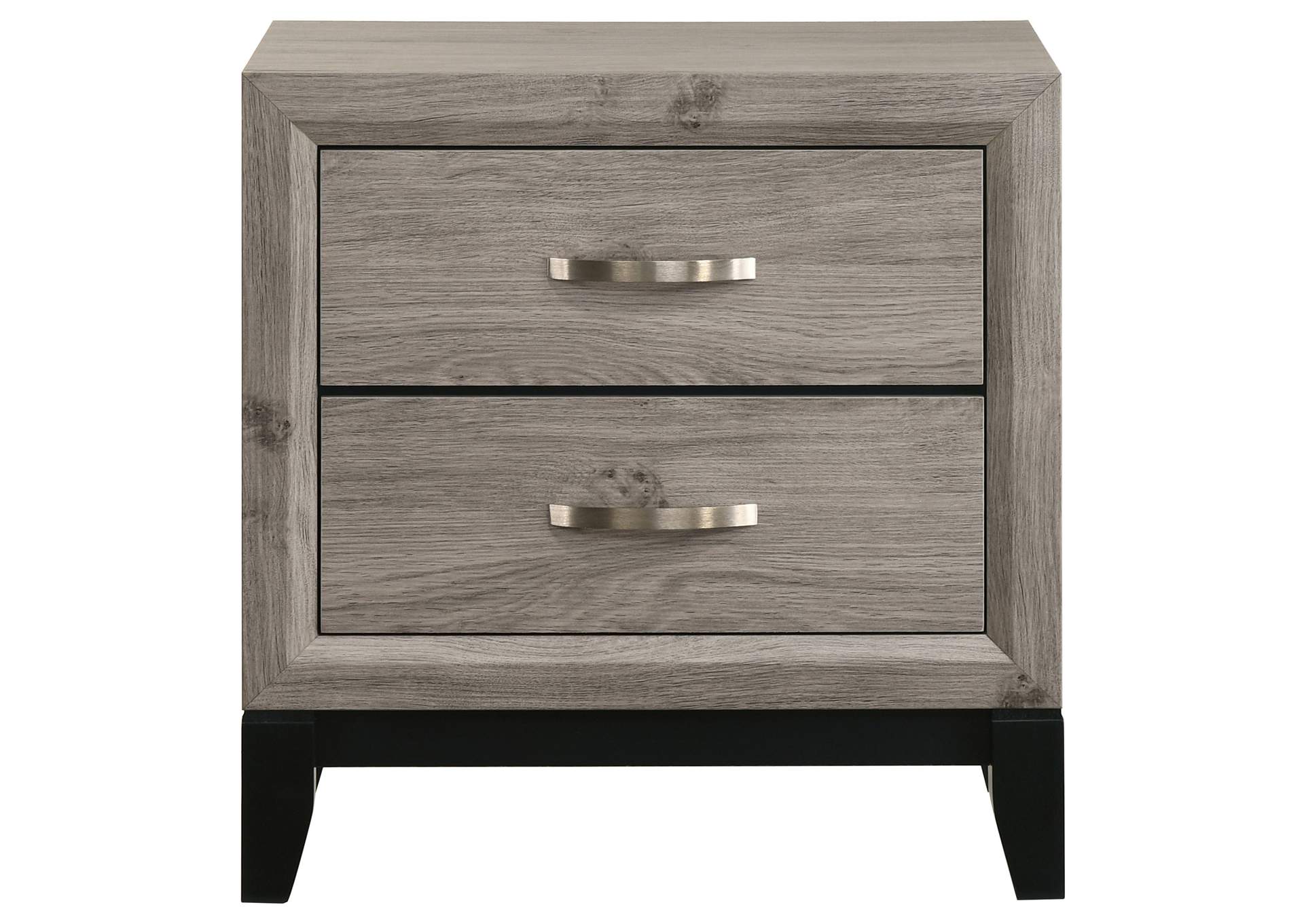 Valen 2-drawer Nightstand Bedside Table Light Taupe image 4