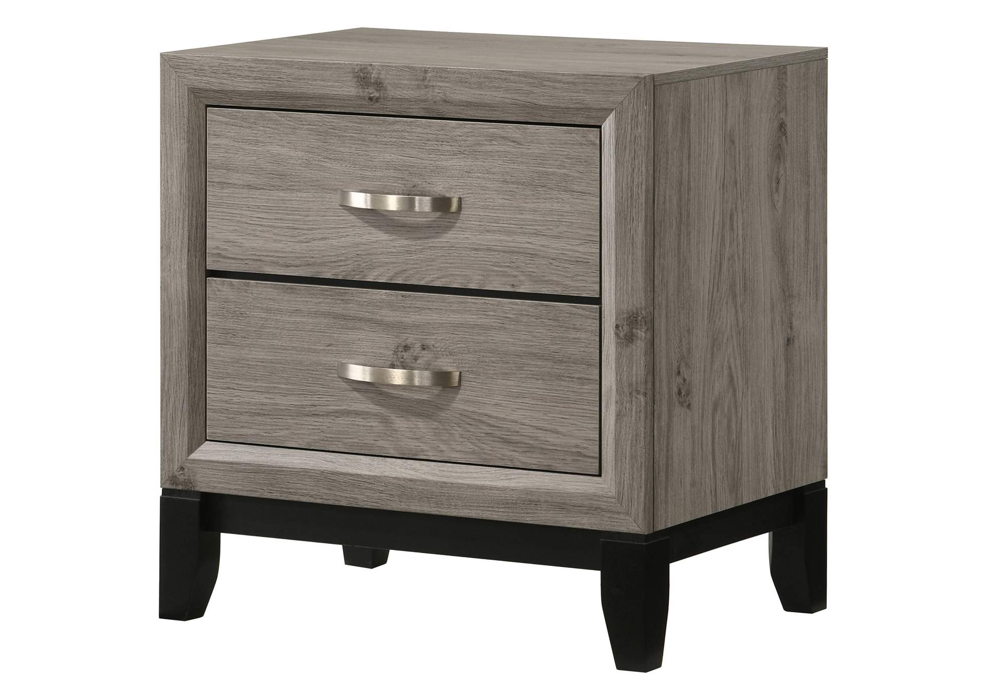 Valen 2-drawer Nightstand Bedside Table Light Taupe image 5