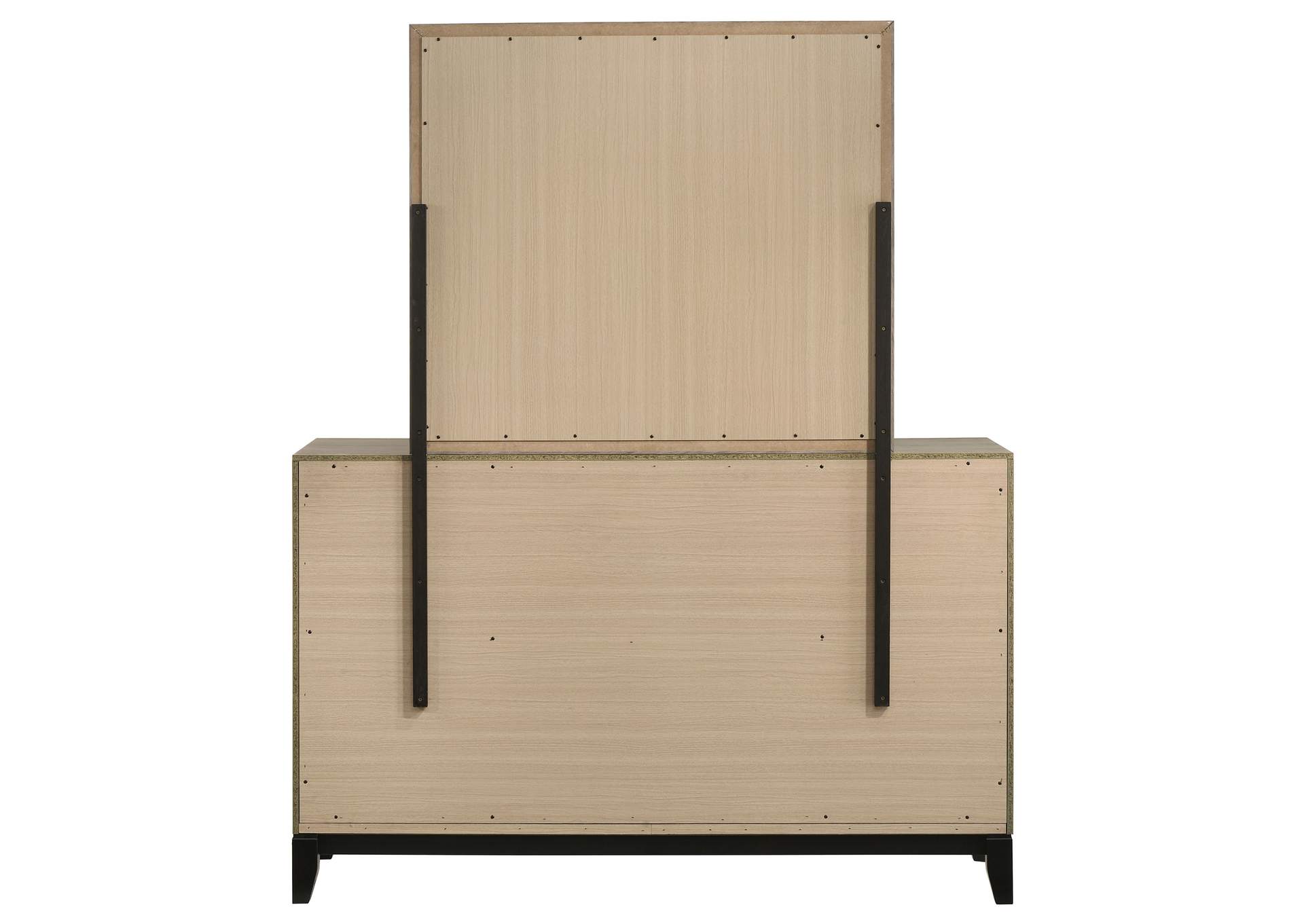 Valen 6-drawer Bedroom Dresser and Mirror Light Taupe image 8