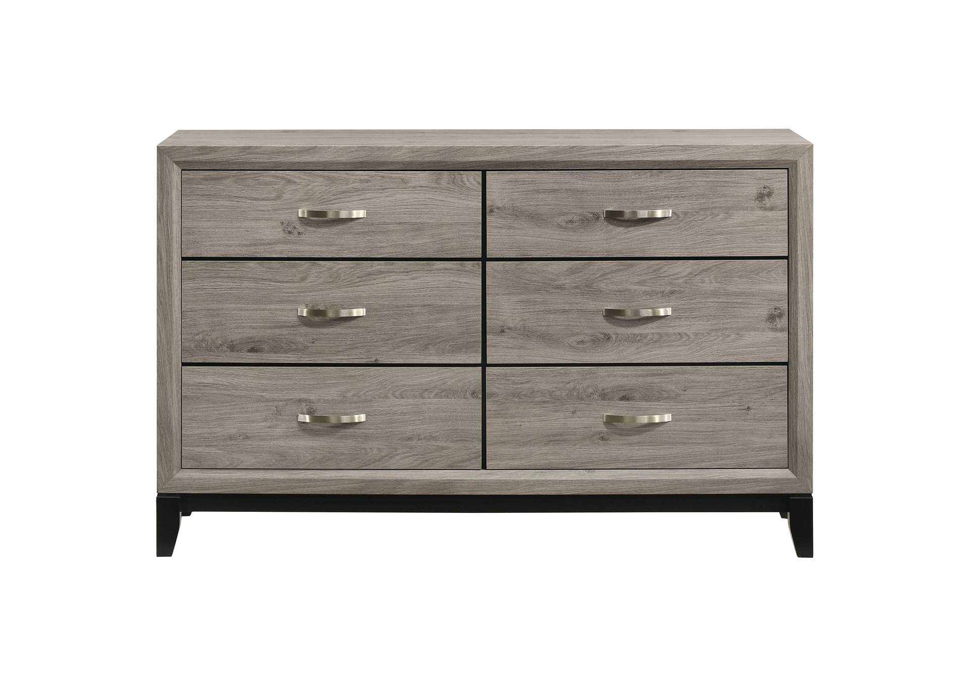 Valen 6-drawer Bedroom Dresser Cabinet Light Taupe image 4