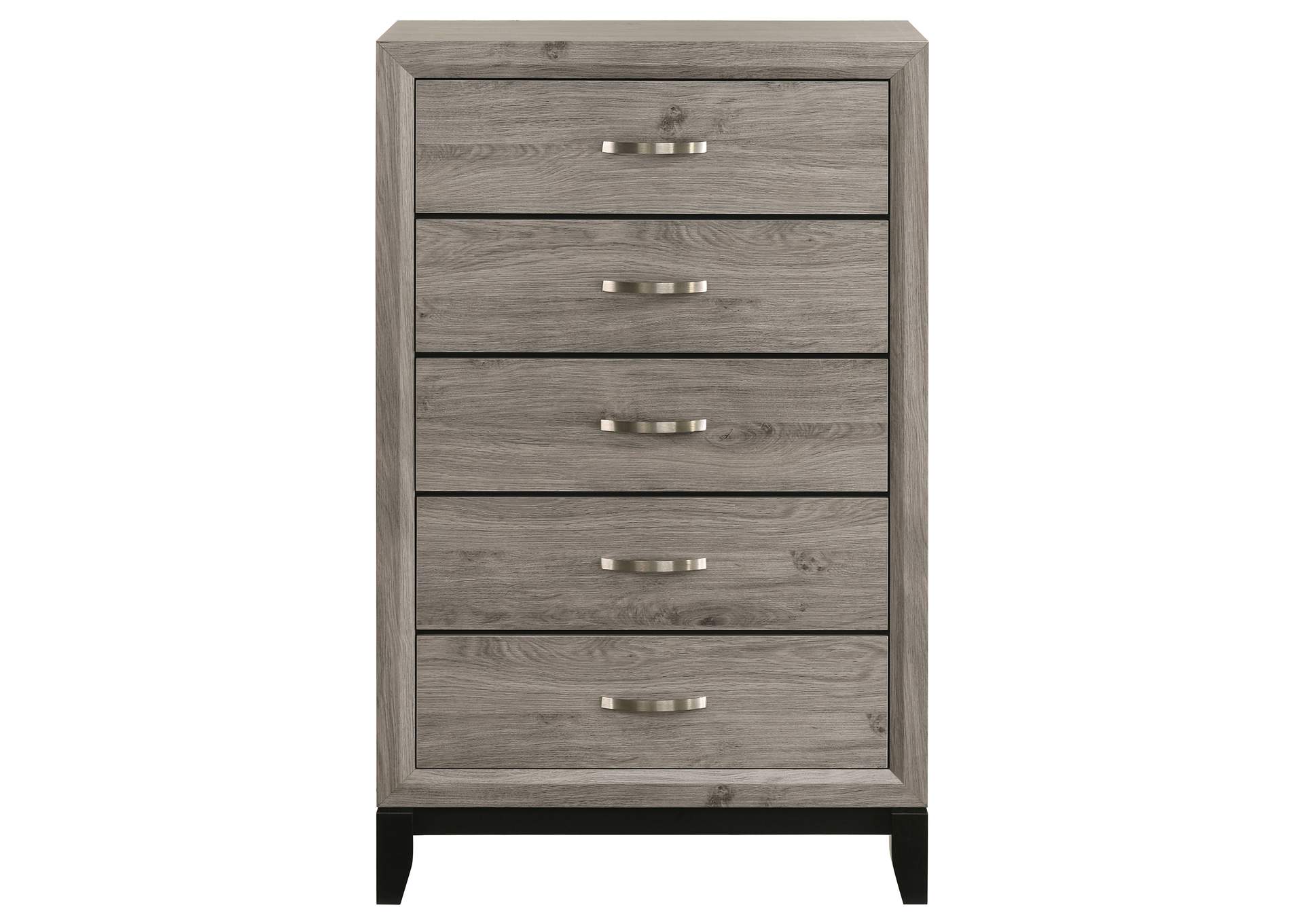 Valen 5-drawer Bedroom Chest of Drawers Light Taupe image 4