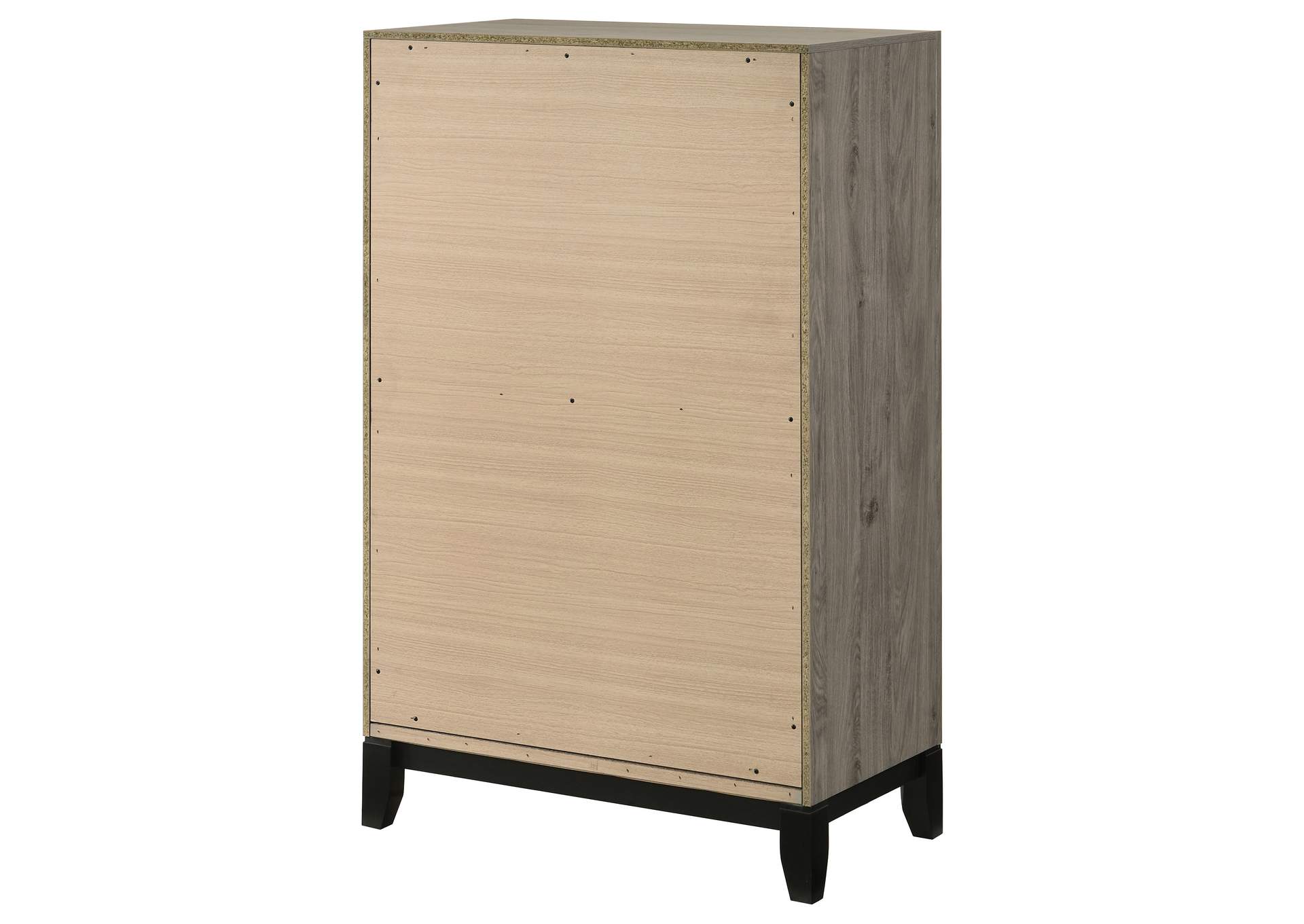 Valen 5-drawer Bedroom Chest of Drawers Light Taupe image 9
