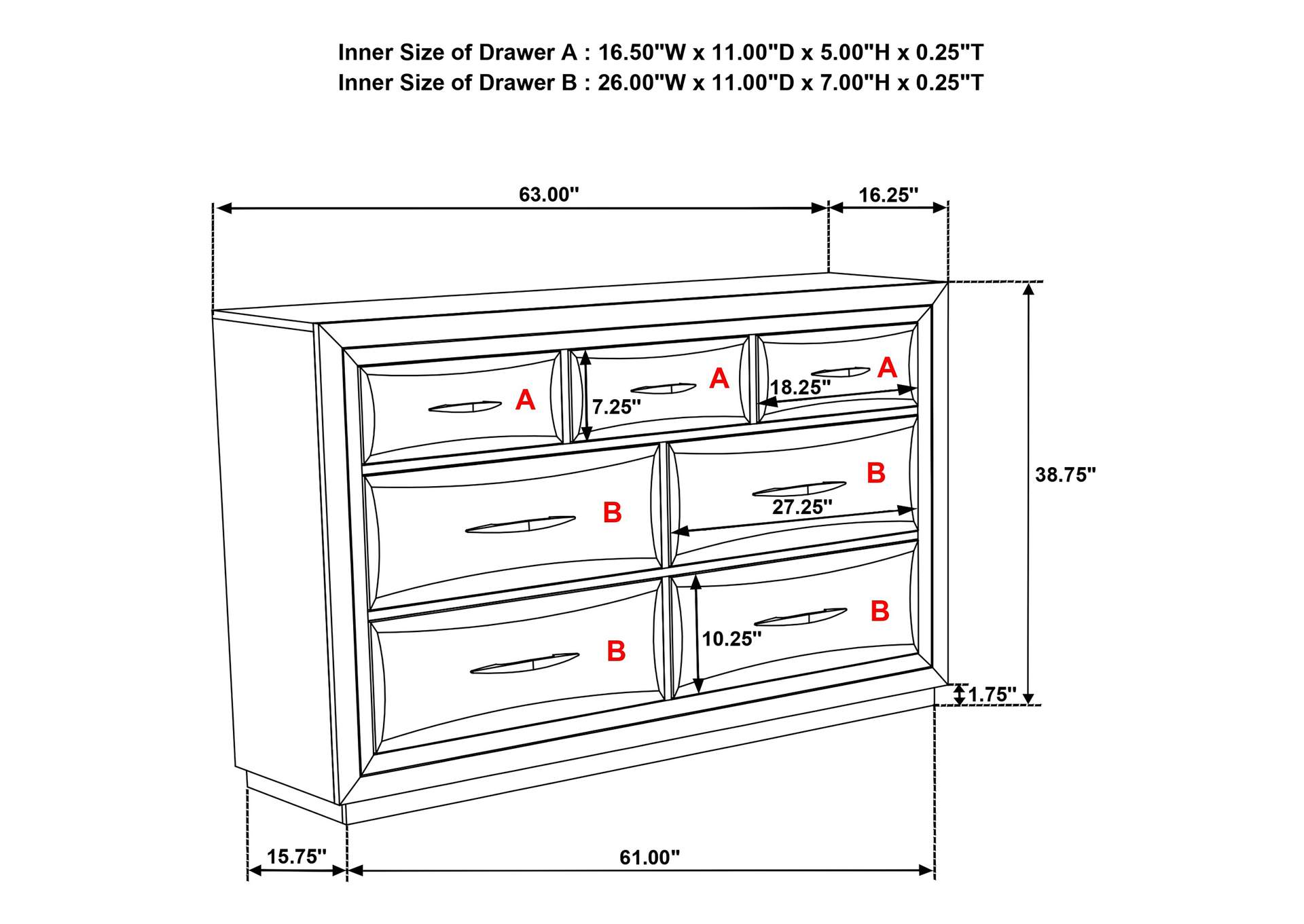 Atlas 4-piece Queen Bedroom Set Dark Oak image 5