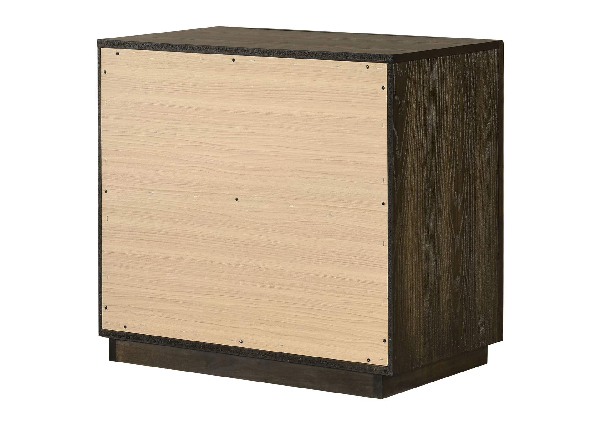 Atlas 2-drawer Bedroom Nightstand Bedside Table Dark Oak image 9