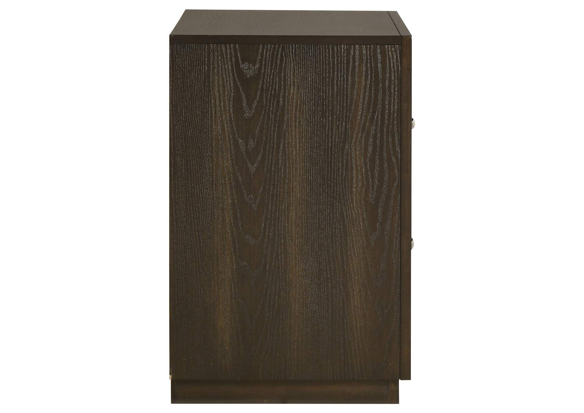 Atlas 2-drawer Bedroom Nightstand Bedside Table Dark Oak image 10
