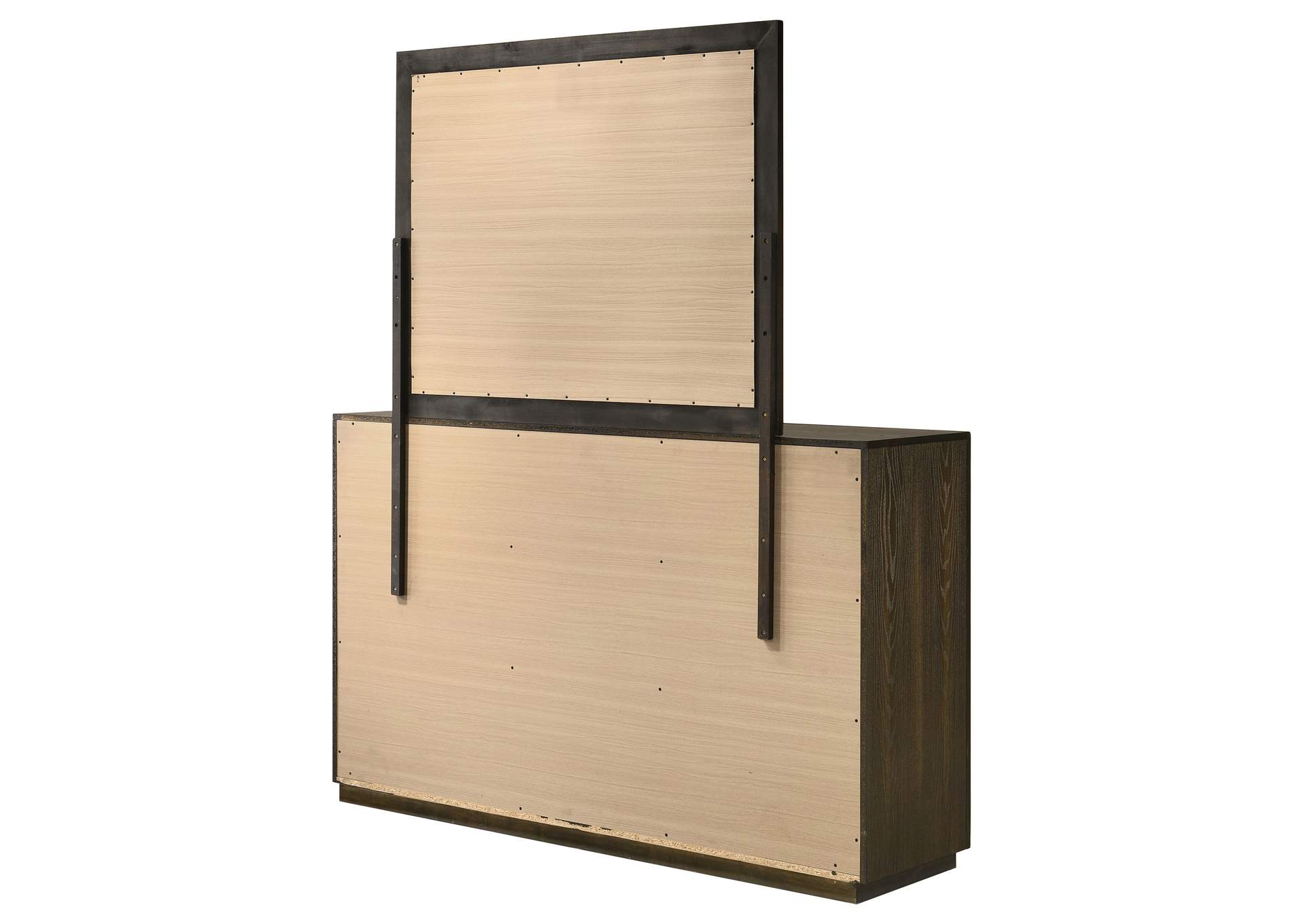 Atlas 7-drawer Bedroom Dresser and Mirror Set Dark Oak image 9