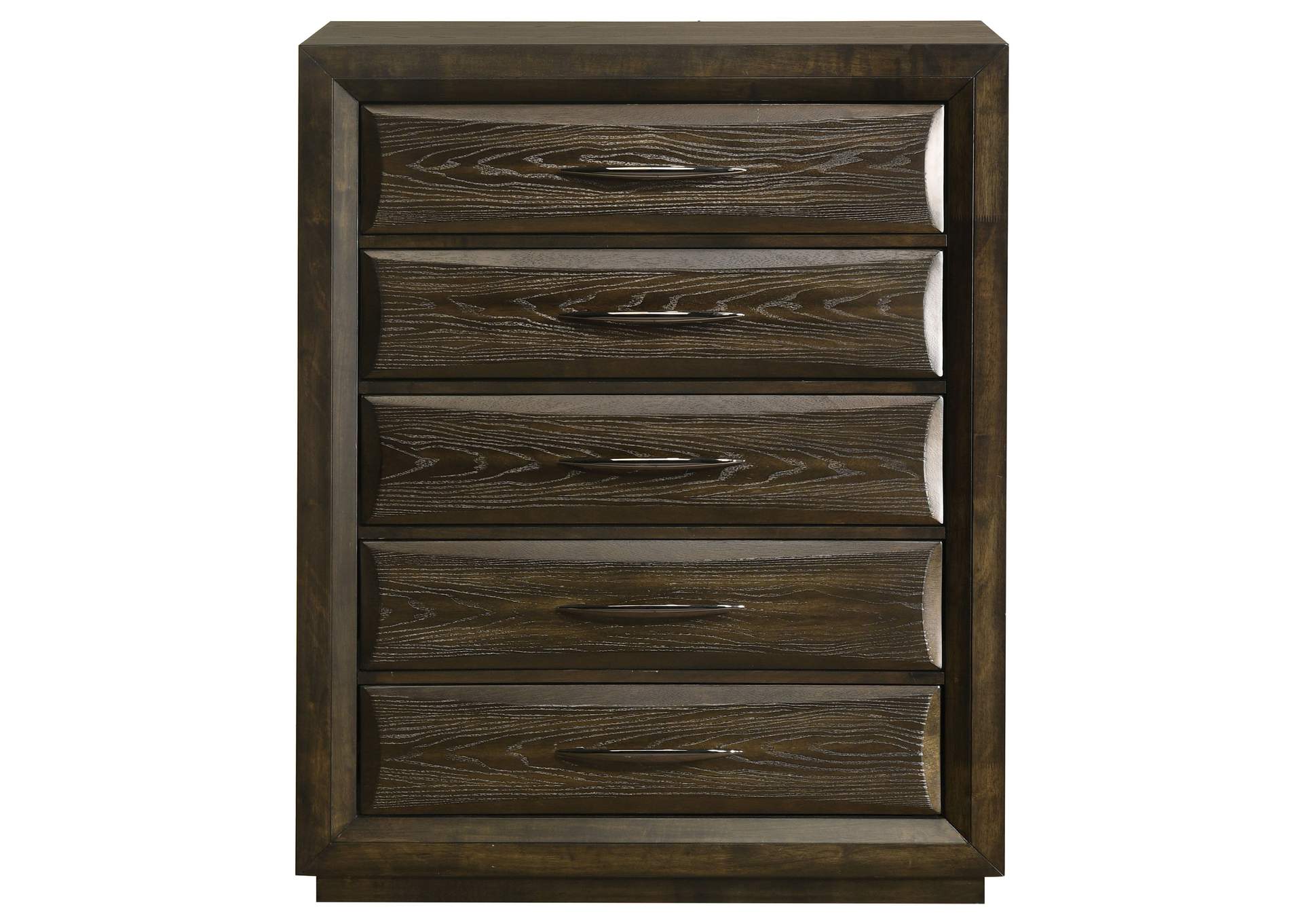 Atlas 5-drawer Bedroom Chest of Drawers Dark Oak image 4