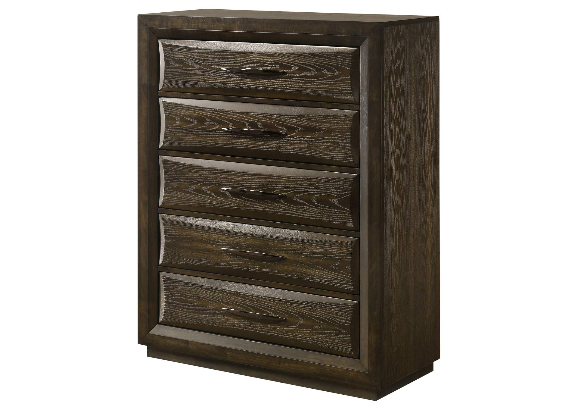 Atlas 5-drawer Bedroom Chest of Drawers Dark Oak image 5