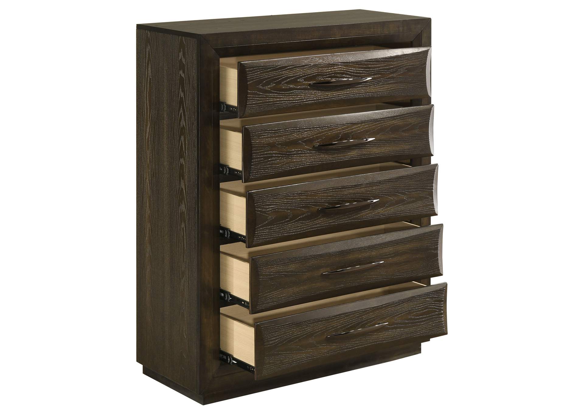 Atlas 5-drawer Bedroom Chest of Drawers Dark Oak image 11