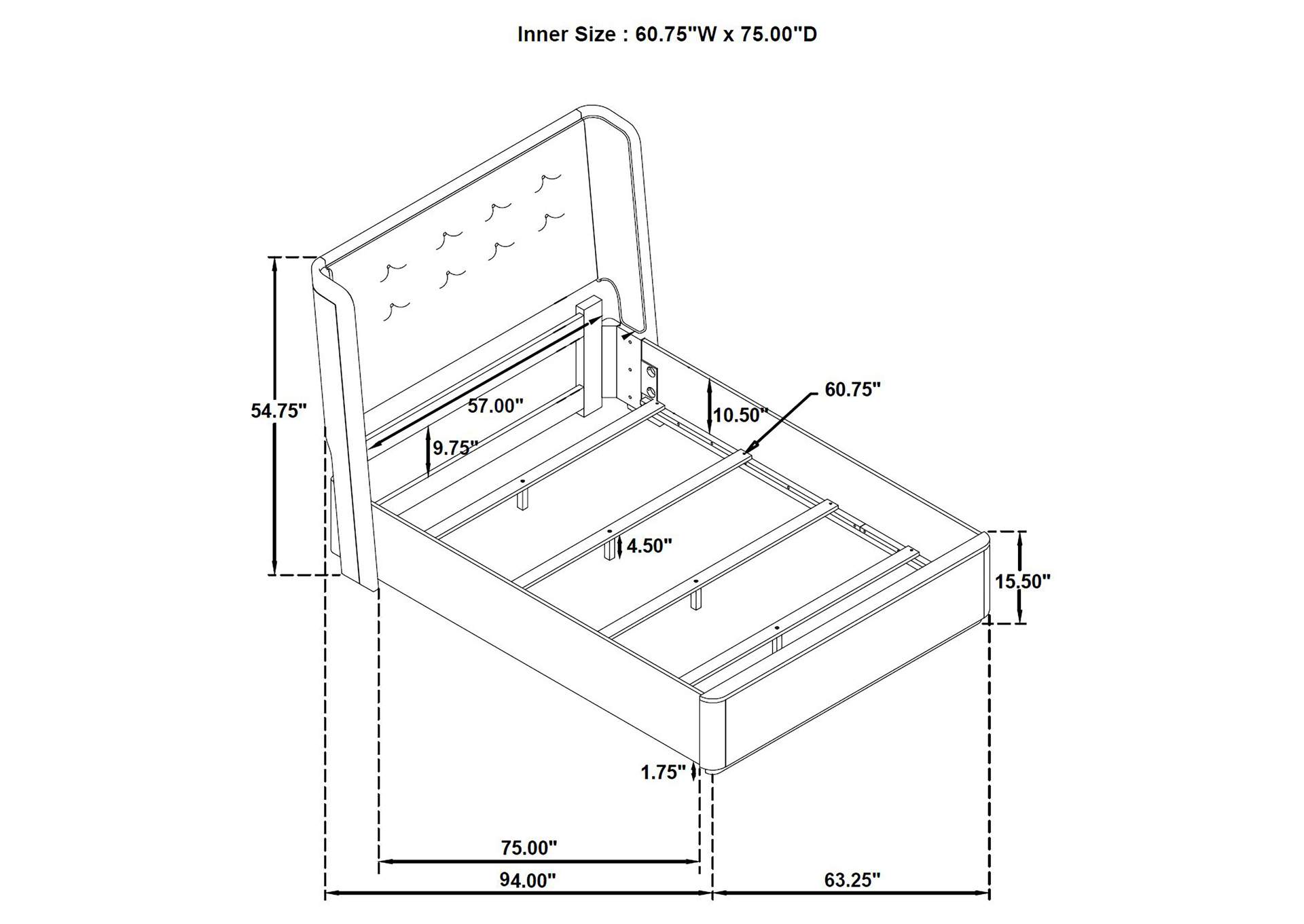 Leandro 5-piece Queen Bedroom Set Burnished Black image 9