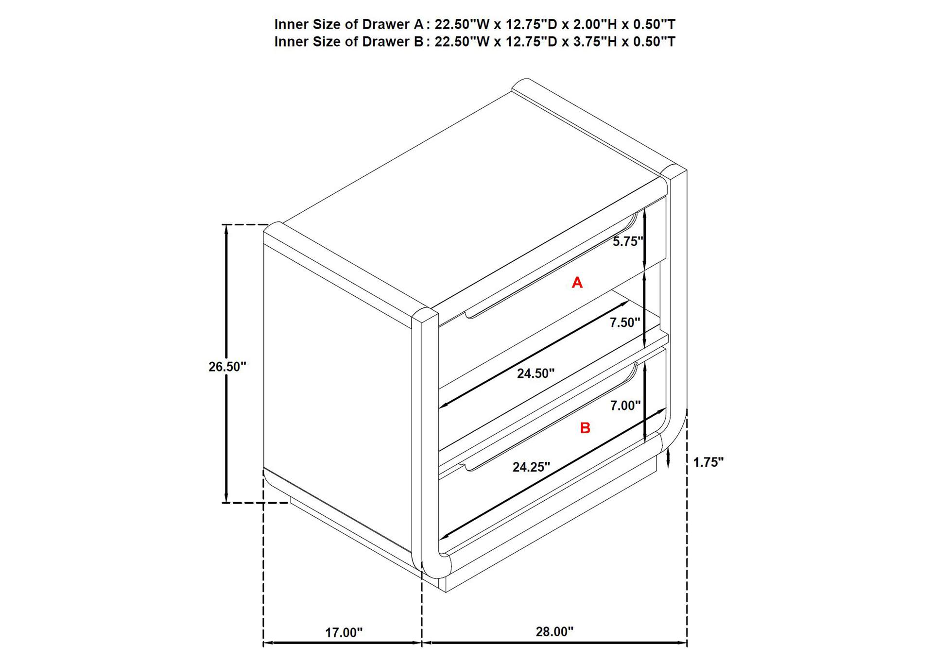Leandro 5-piece Queen Bedroom Set Burnished Black image 8