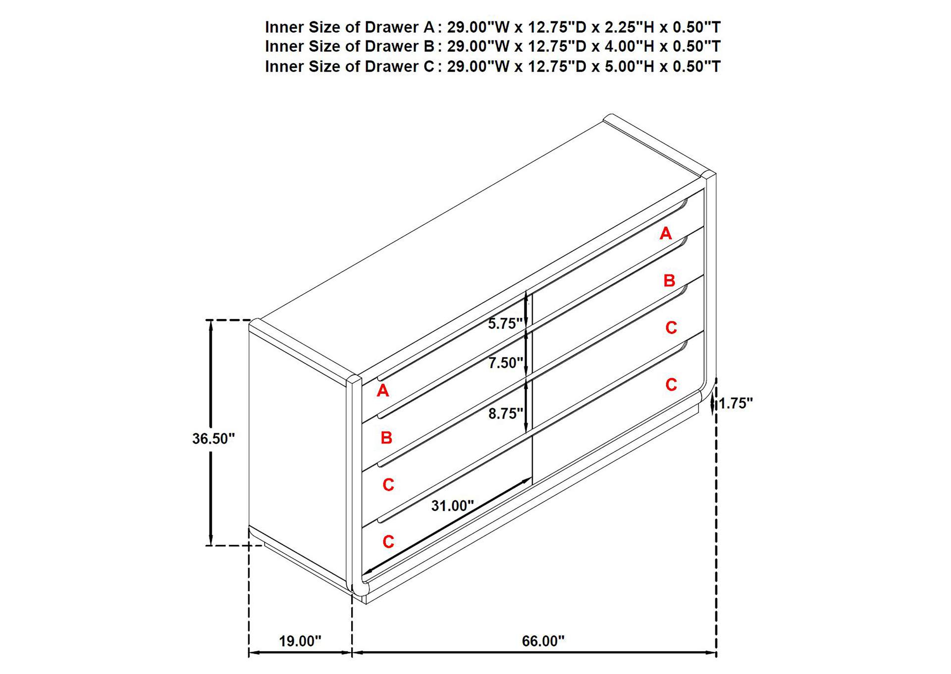Leandro 5-piece Queen Bedroom Set Burnished Black image 7