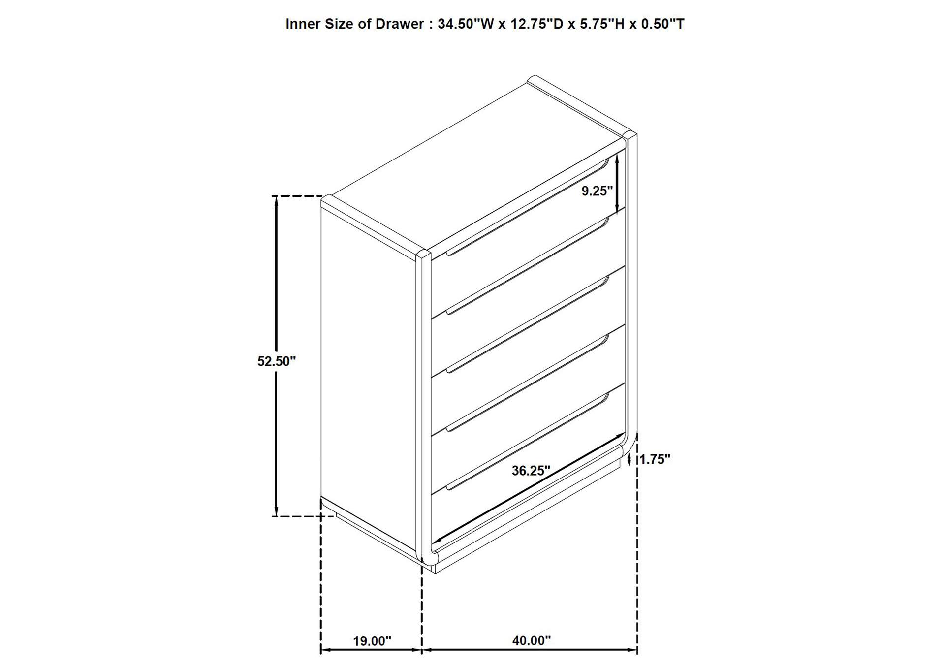 Leandro 5-piece Queen Bedroom Set Burnished Black image 5