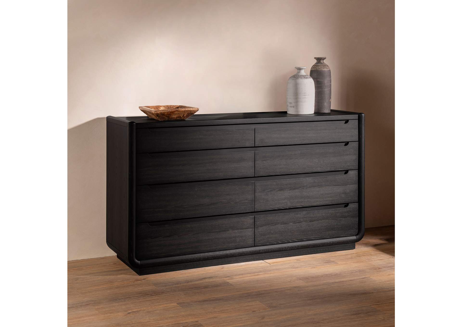 Leandro 8-drawer Bedroom Dresser Cabinet Burnished Black image 4