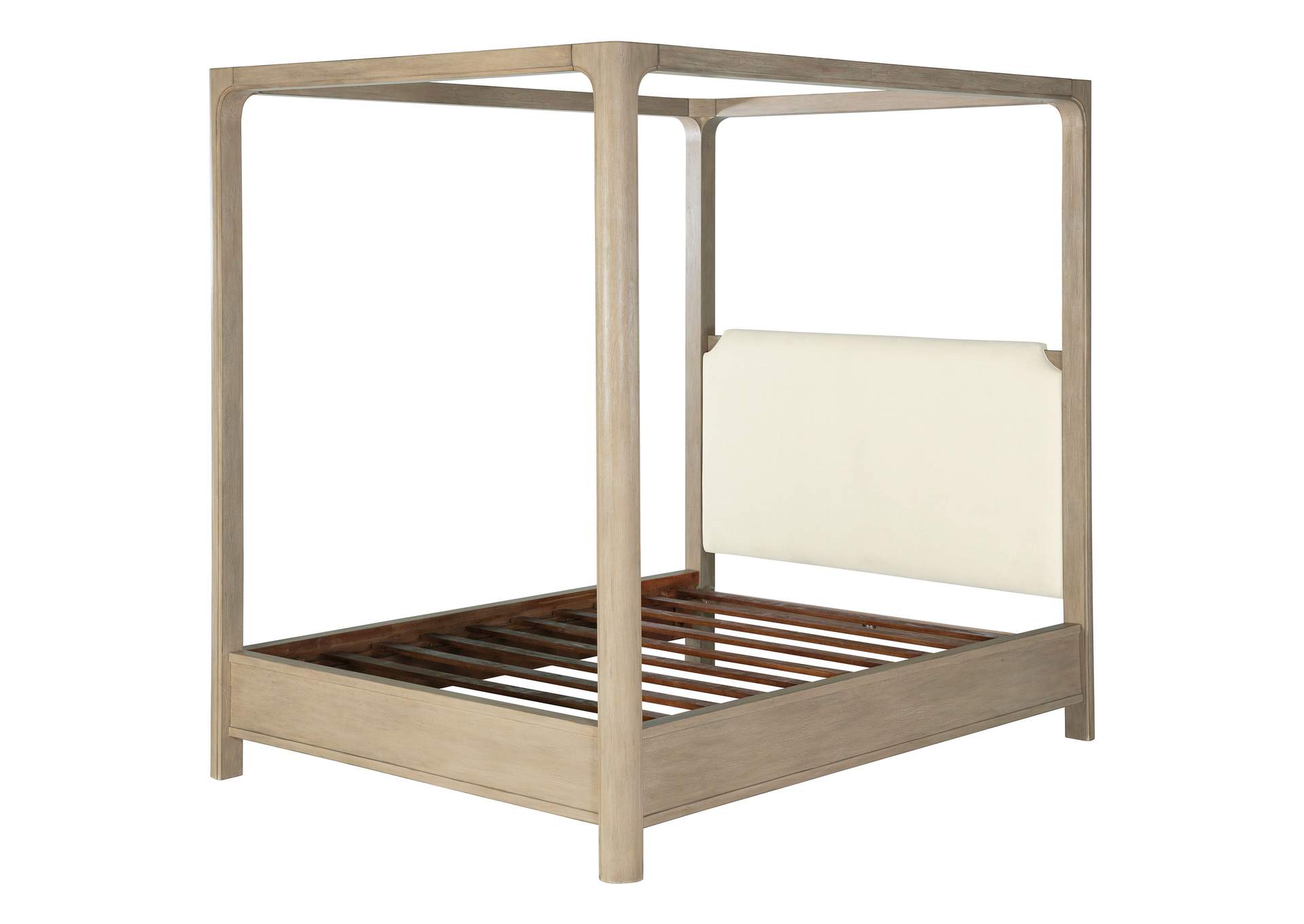 Solano 85-inch California King Canopy Bed Weathered Mango image 5