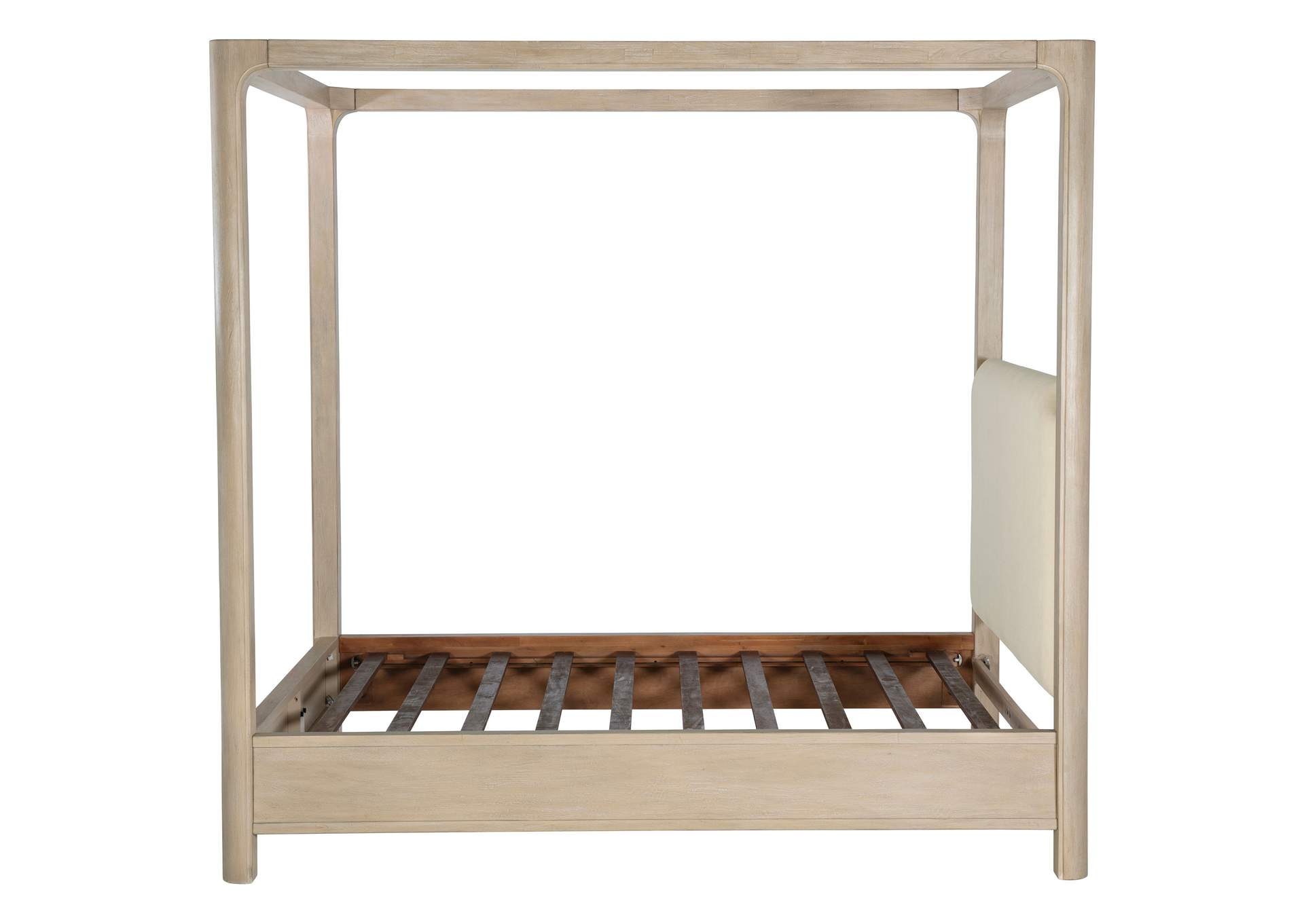 Solano 85-inch California King Canopy Bed Weathered Mango image 6