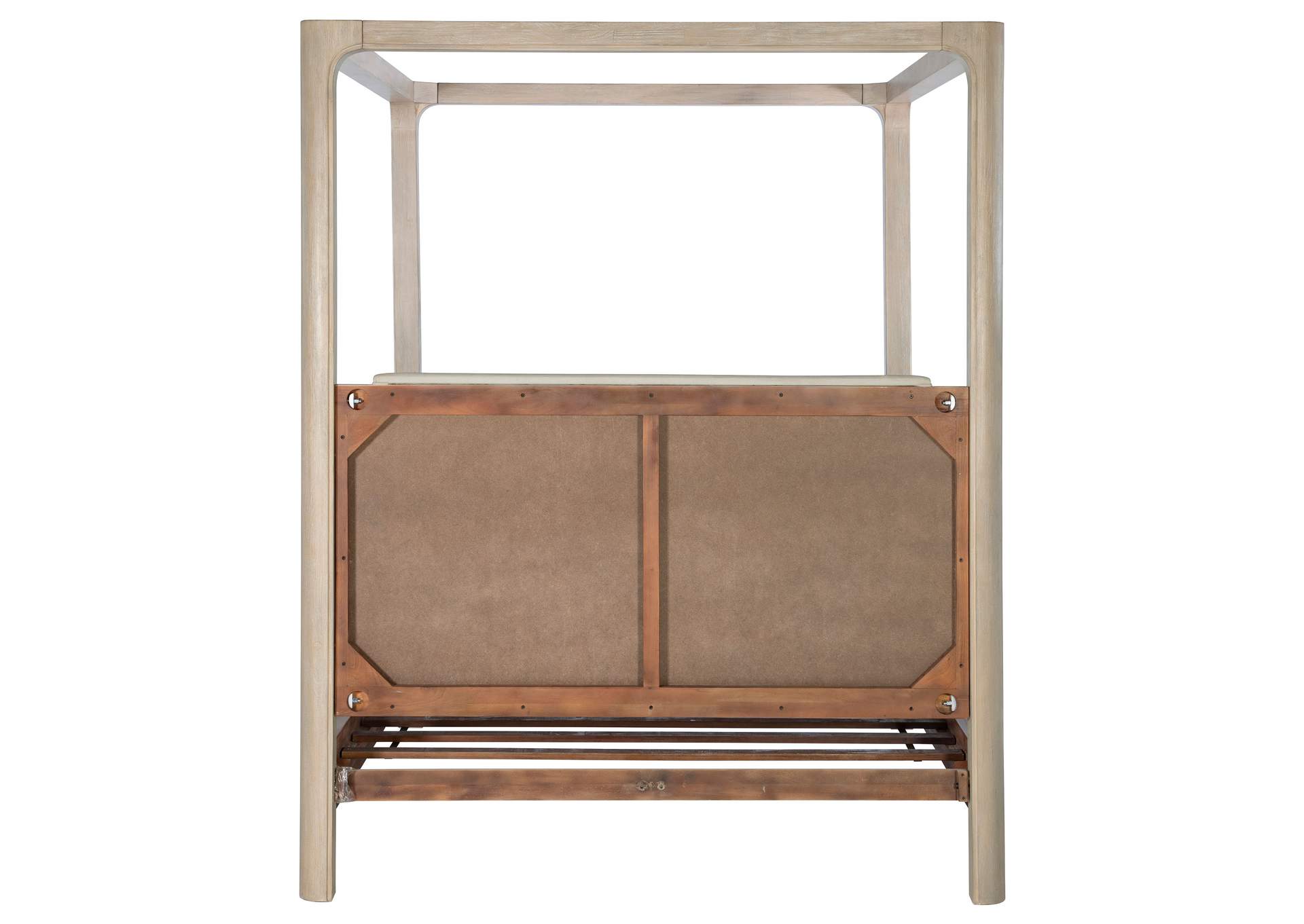 Solano 85-inch California King Canopy Bed Weathered Mango image 8